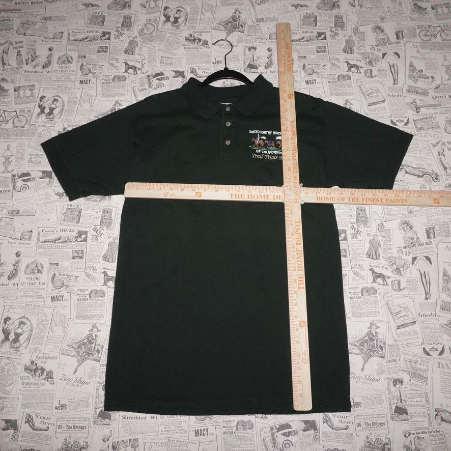 Gildan Medium - Vintage Y2K backcountry Horsemen CA embroider polo Size US M / EU 48-50 / 2 - 4 Thumbnail