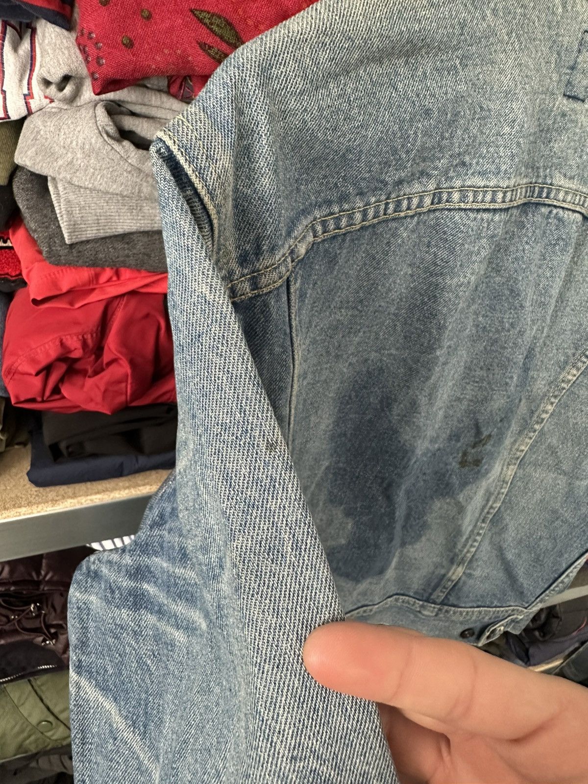 Lee 🚨Crazy Vintage 90s Lee Riders Blue Denim Trucker Jacket USA Size US S / EU 44-46 / 1 - 21 Thumbnail