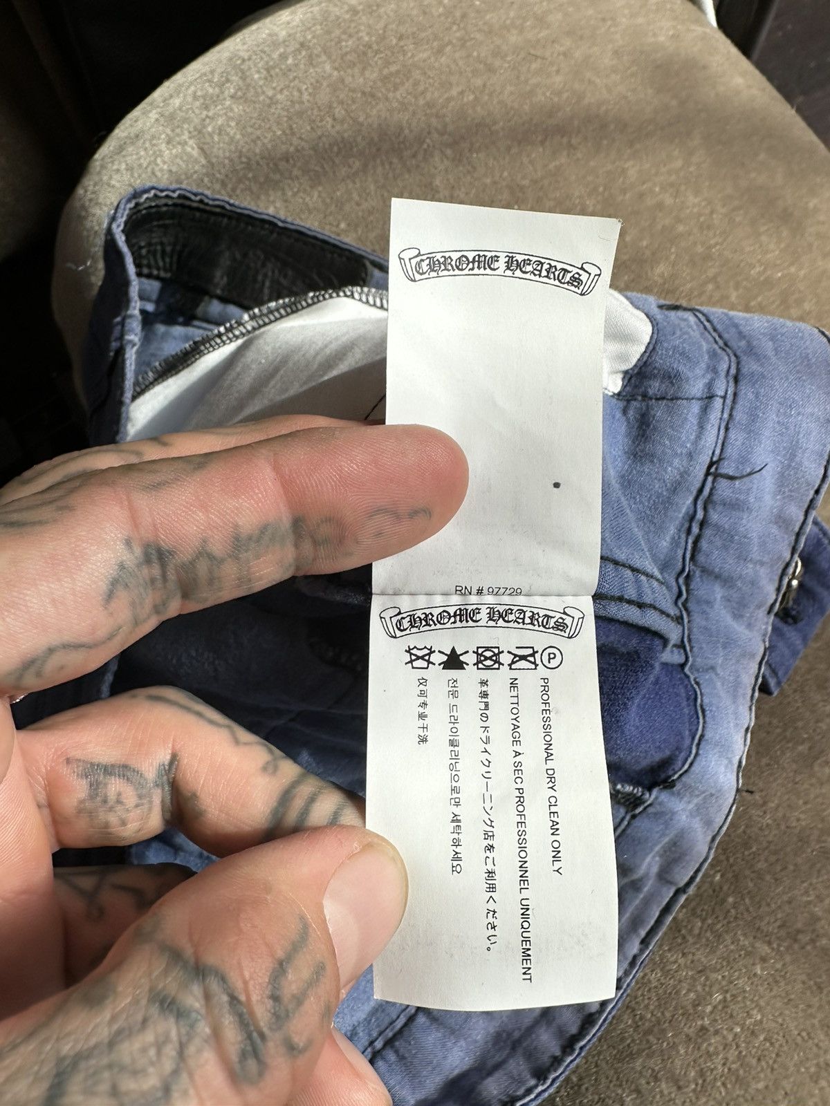 Chrome Hearts Chrome Hearts 100 Cross patch FLOODED JEANS PANTS 32 33 34 Size US 32 / EU 48 - 12 Thumbnail