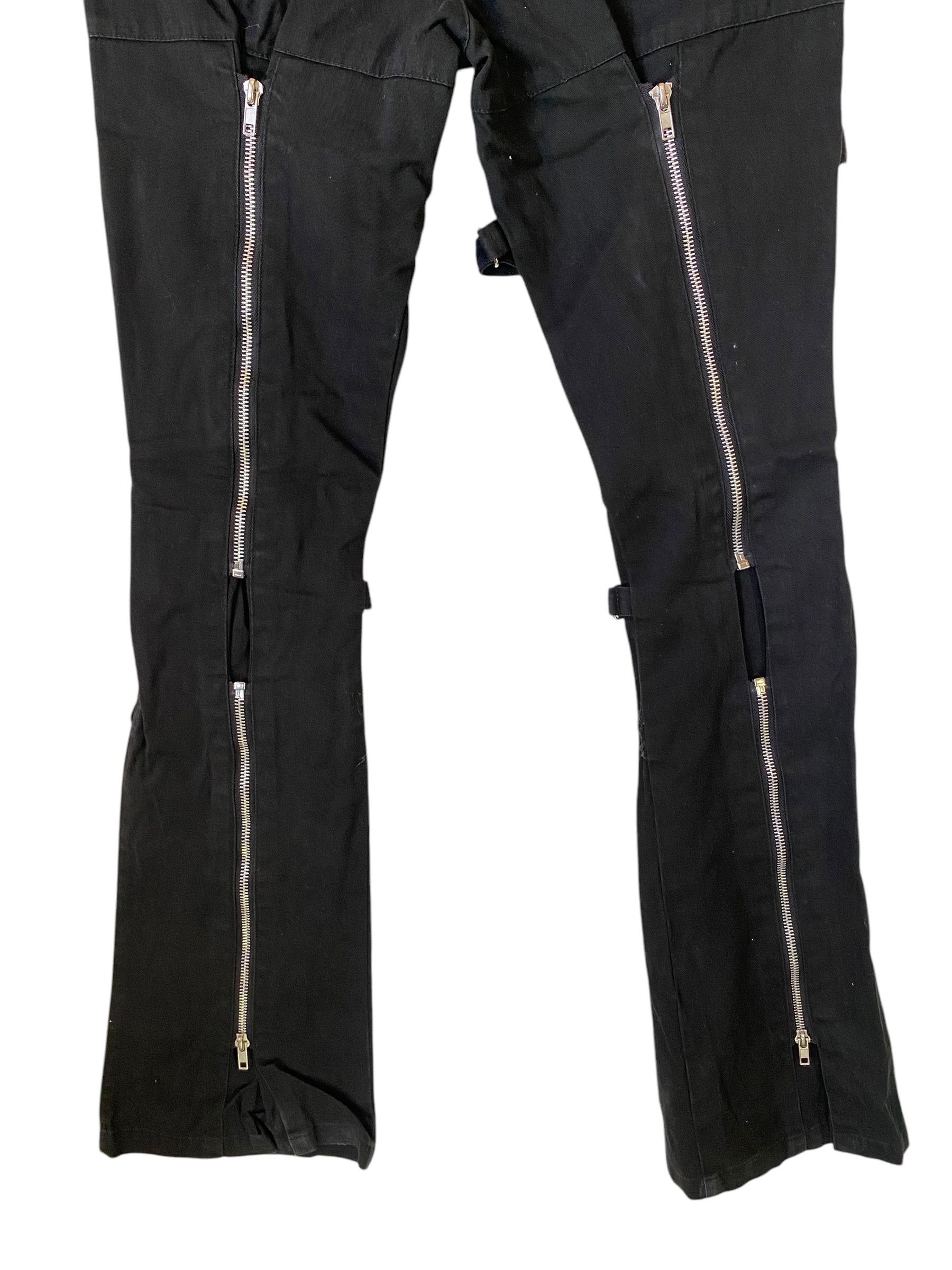 Hysteric Glamour × Japanese Brand 2000s Mad Punk printed zipped bondage pant Size US 29 - 7 Thumbnail