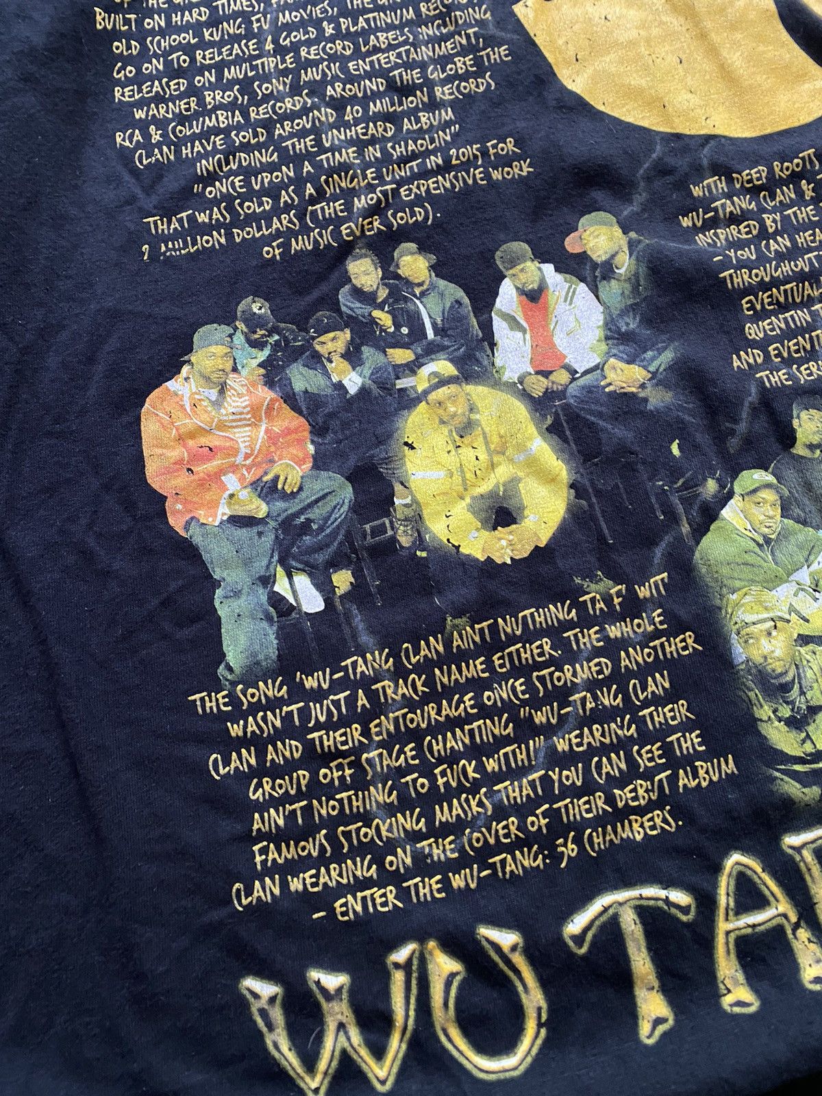 Rap Tees × Vintage × Wu-Tang Clan Vintage Wu Tang Clan FOREVER Big Logo T-Shirt 90s Rap Tee Size US L / EU 52-54 / 3 - 5 Thumbnail