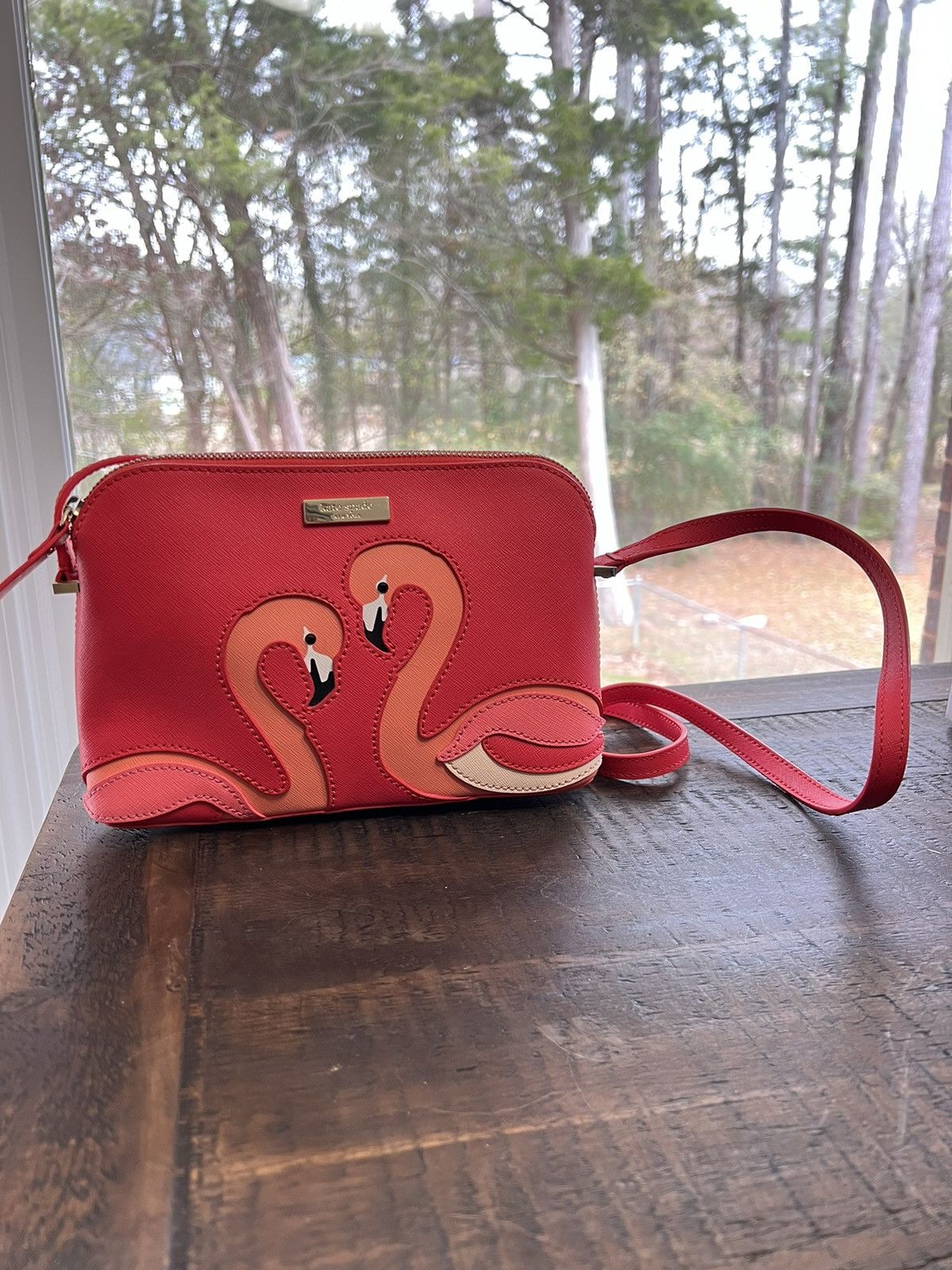 Kate Spade Kate Spade Flamingo Walk On The Wild Side Crossbody Bag Grailed