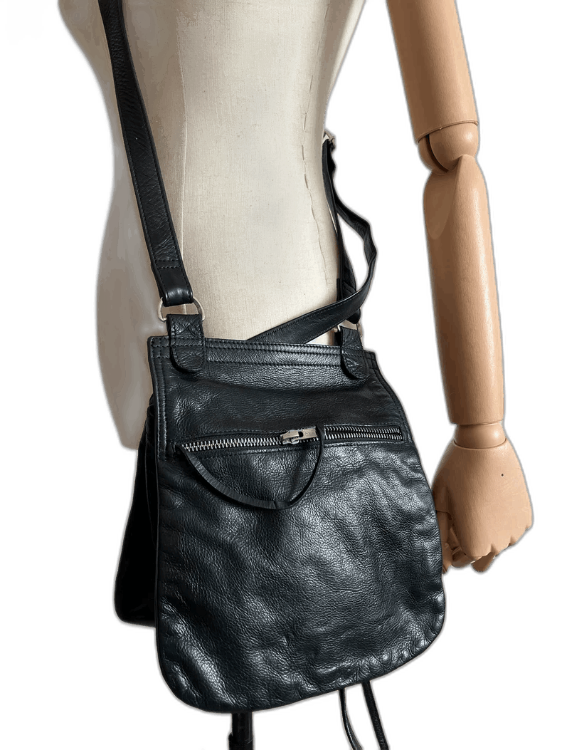 Ann Demeulemeester Black Crossbody Bag, Men's