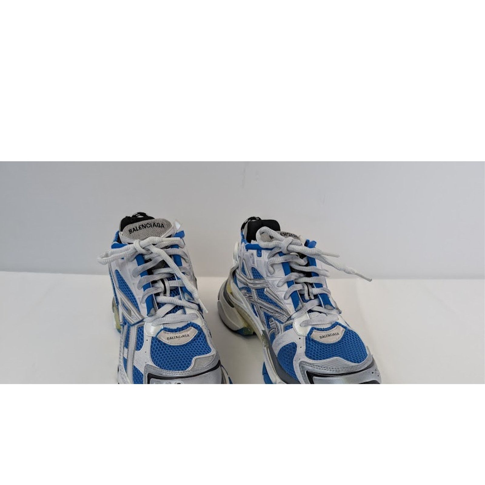 Balenciaga o1rshd1 Runner Sneaker in Grey / Blue / Black Size US 14 / EU 47 - 7 Thumbnail