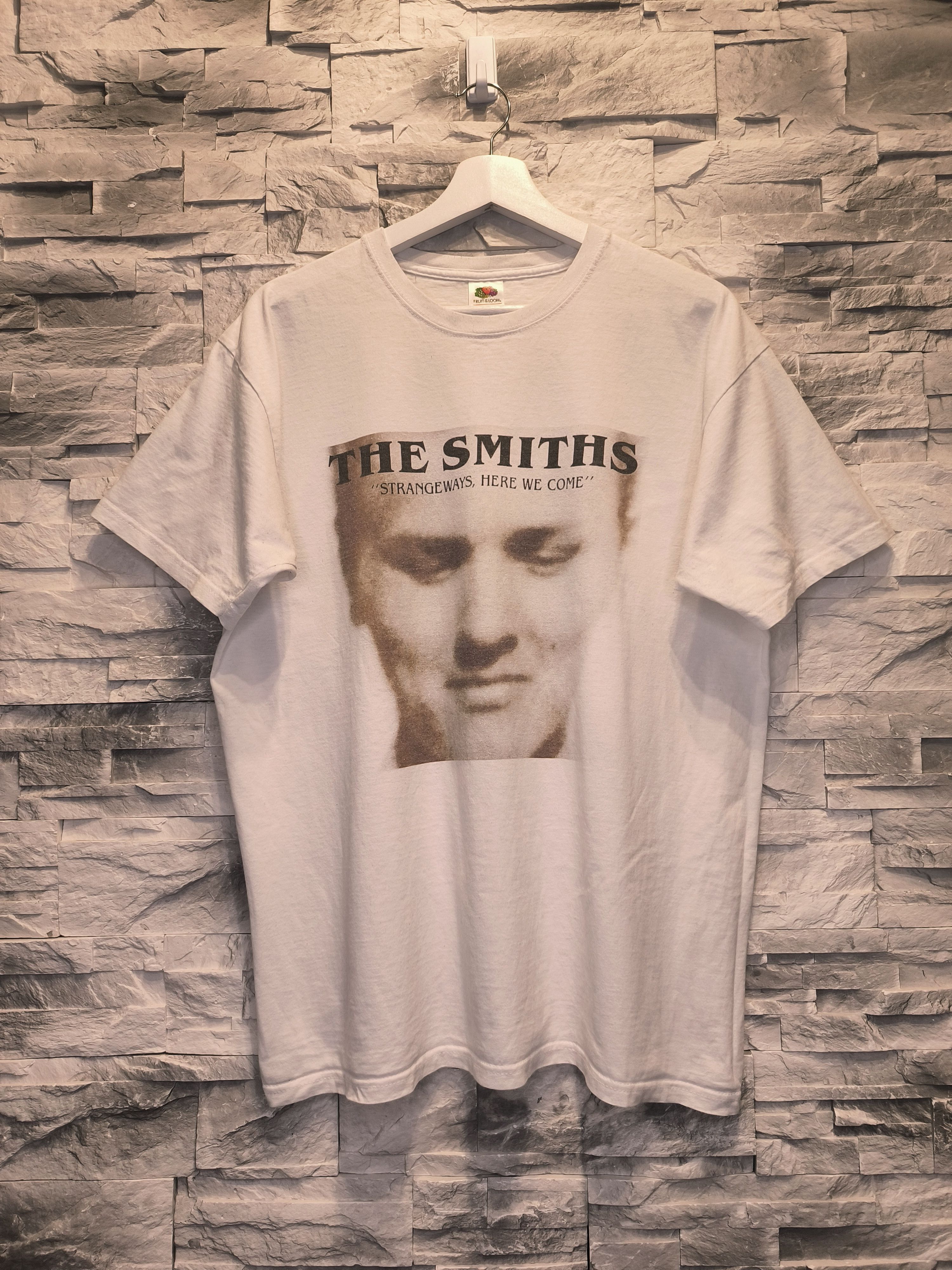 Band Tees × Fruit Of The Loom × Vintage Vintage The Smiths Strangeways T-Shirt Fruit Loom Size US M / EU 48-50 / 2 - 1 Thumbnail