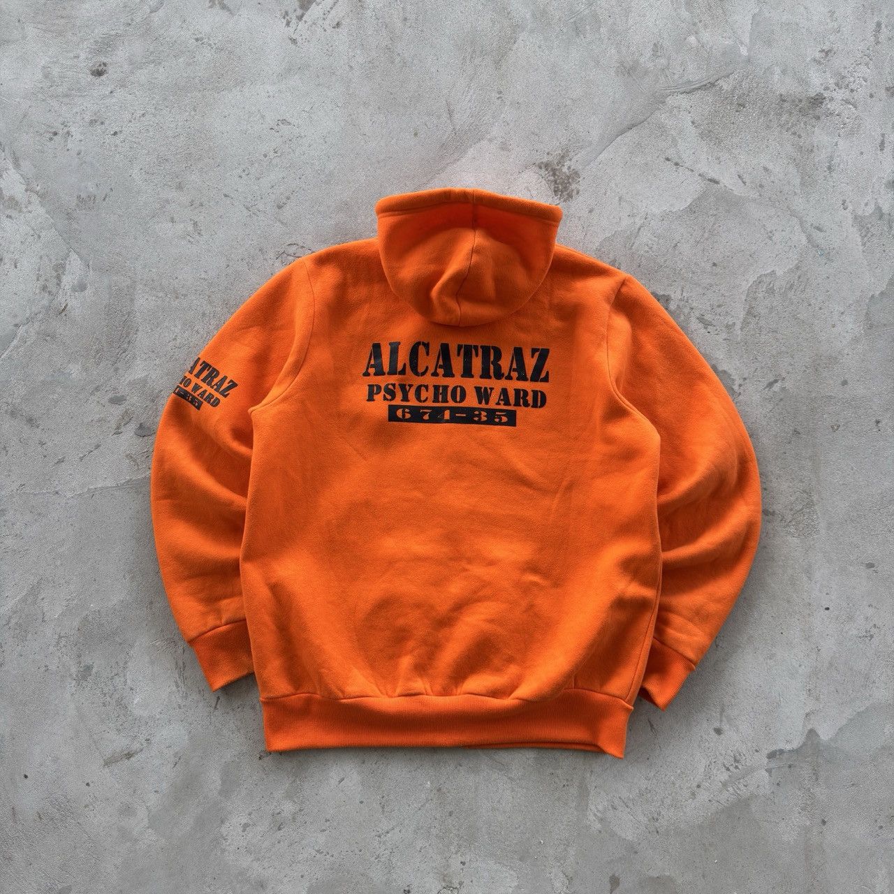 Vintage Vintage 90s Alcatraz Psycho Ward Zip Hooded Sweatshirt Size US XL / EU 56 / 4 - 2 Thumbnail