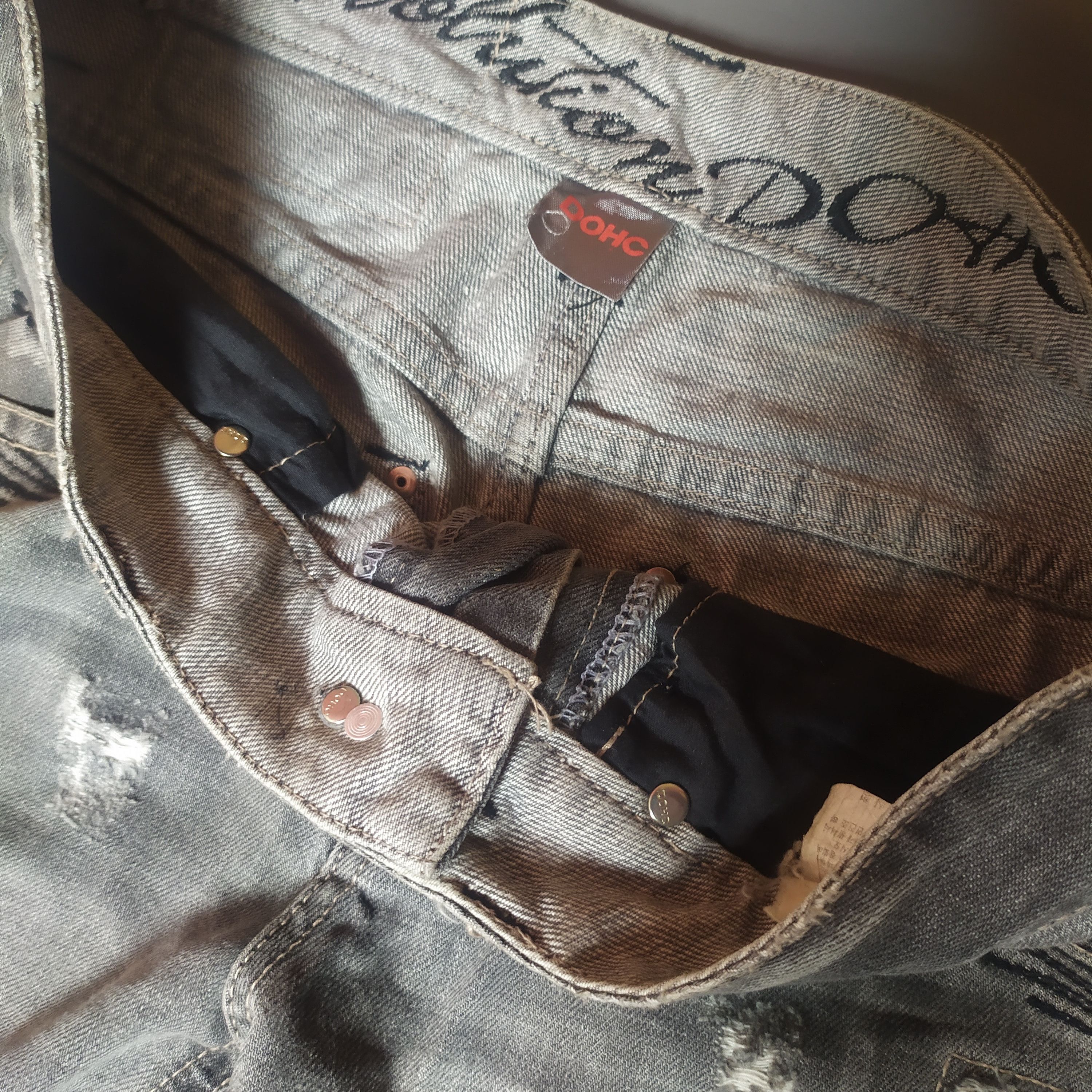 If Six Was Nine DOHC Skull Jeans Size US 33 - 10 Thumbnail