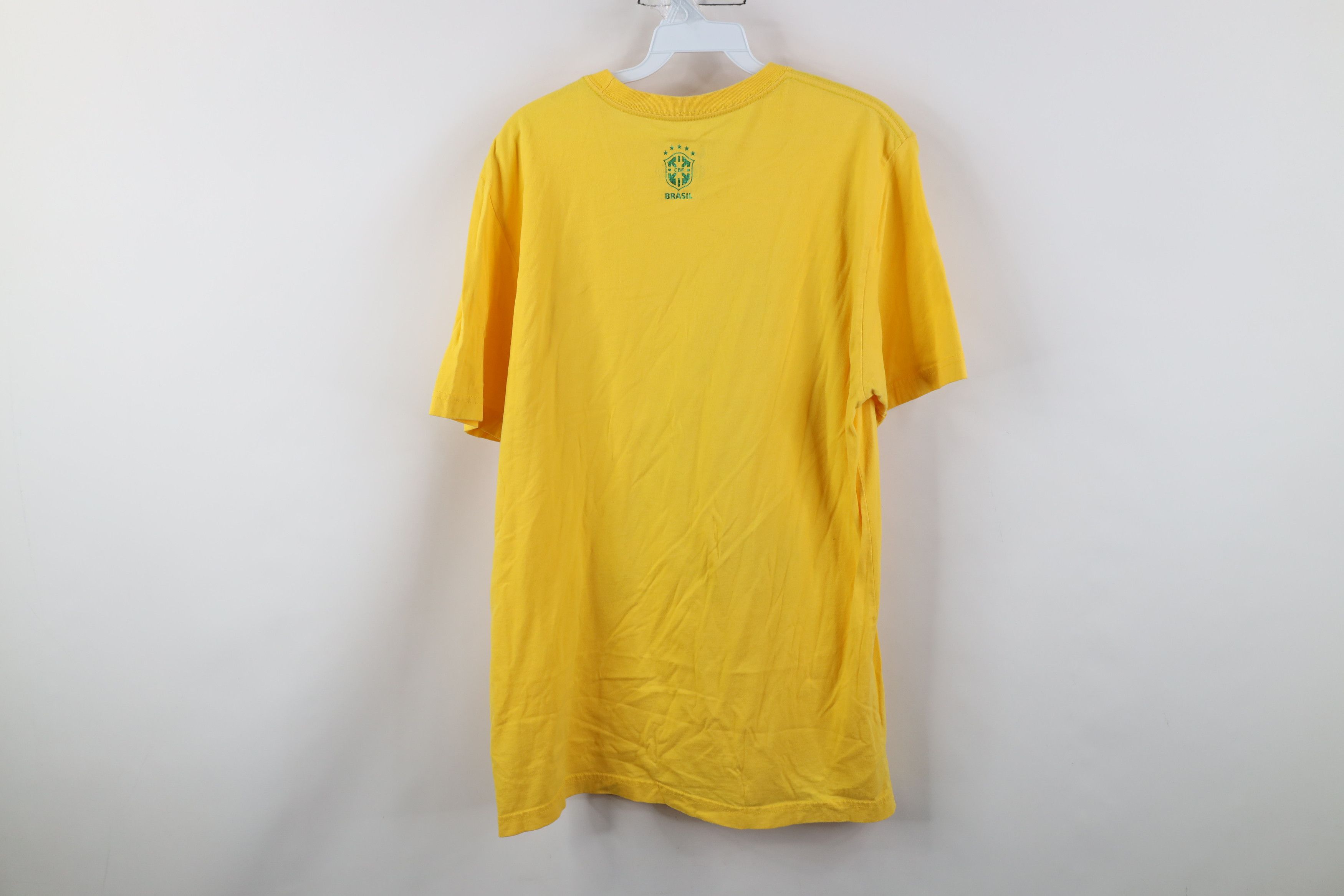 Nike Nike Metallic Foil Brasil Brazil World Cup Soccer T-Shirt Size US L / EU 52-54 / 3 - 12 Thumbnail