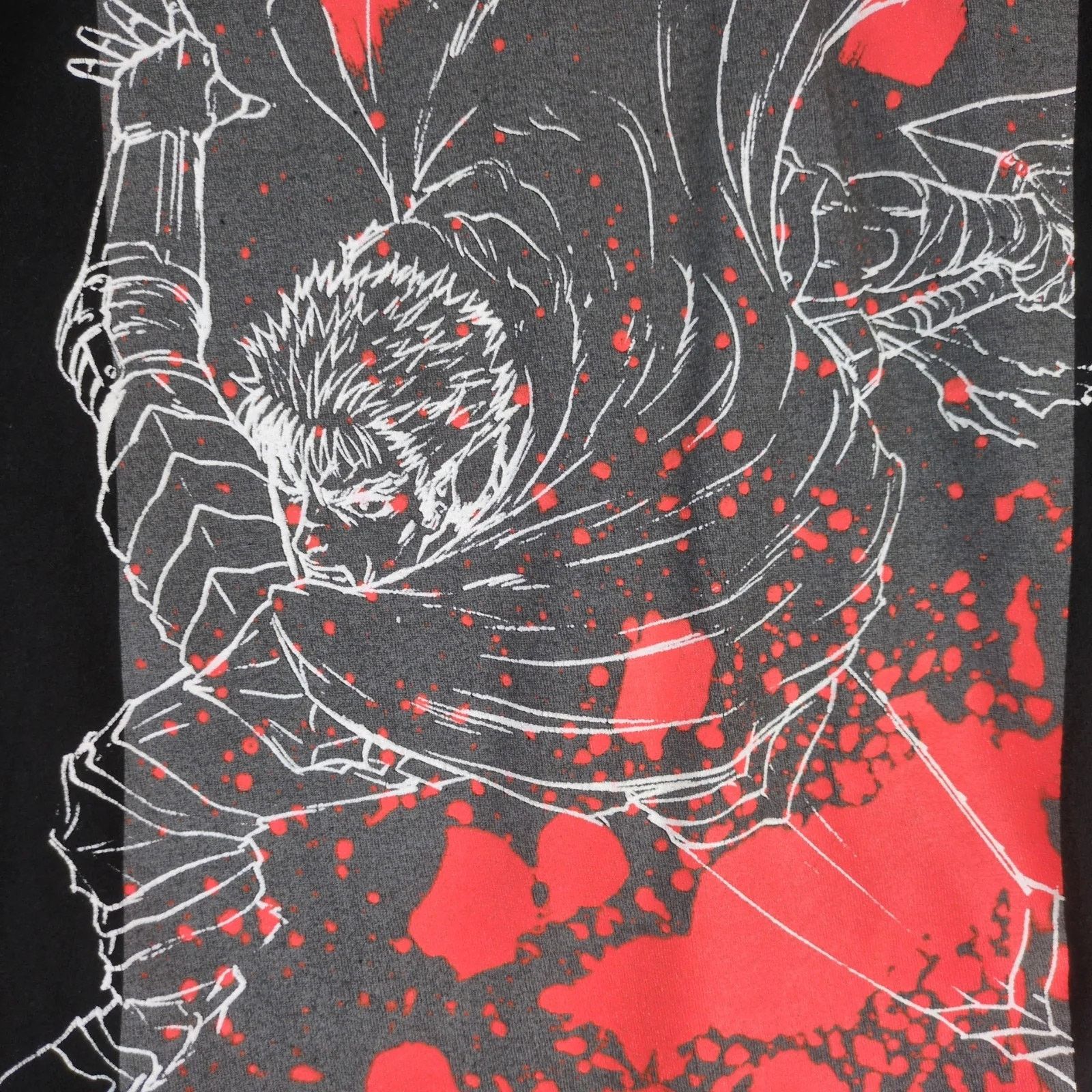 Other Berserk Anime Men's XL T-Shirt Black Swordsman Guts Manga Size US XL / EU 56 / 4 - 5 Thumbnail