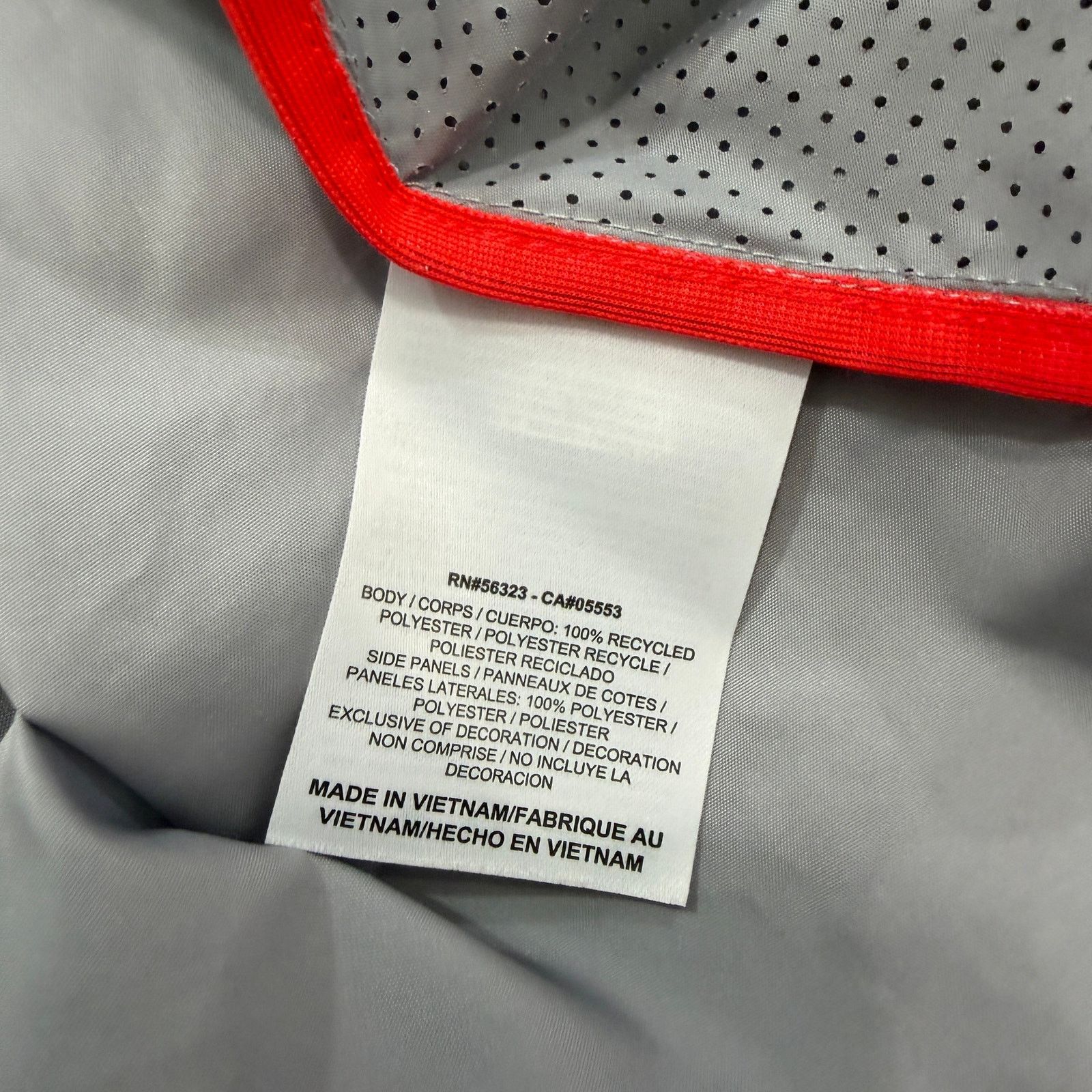 Nike Nike Vapor Running Jacket Women's Large Gray Orange Hooded Size L / US 10 / IT 46 - 6 Thumbnail