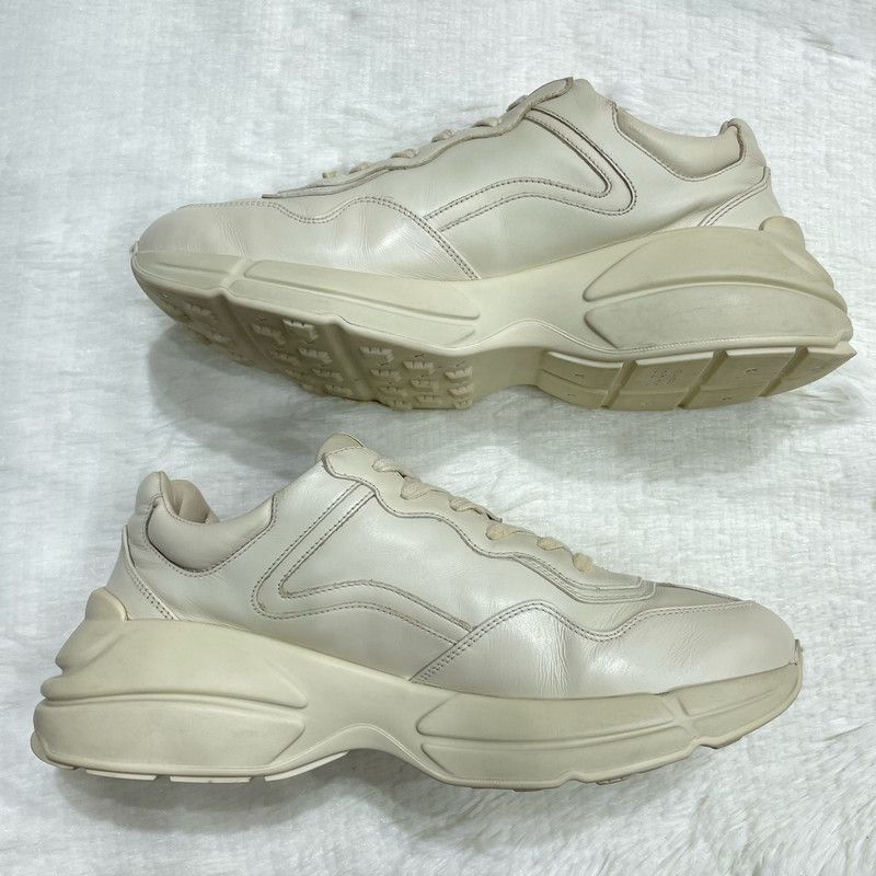 Gucci Gucci Rhyton Logo Sneakers in Ivory - Size US 10.5 / EU 43-44 - 2 Thumbnail