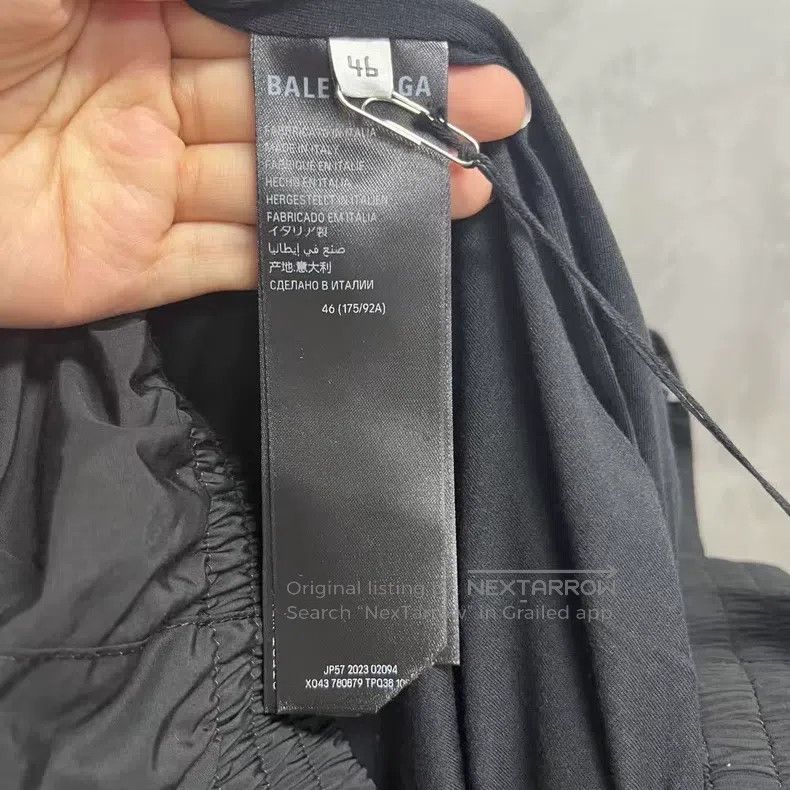 Balenciaga Balenciaga Black letter printed zipper stand collar Size US S / EU 44-46 / 1 - 2 Thumbnail