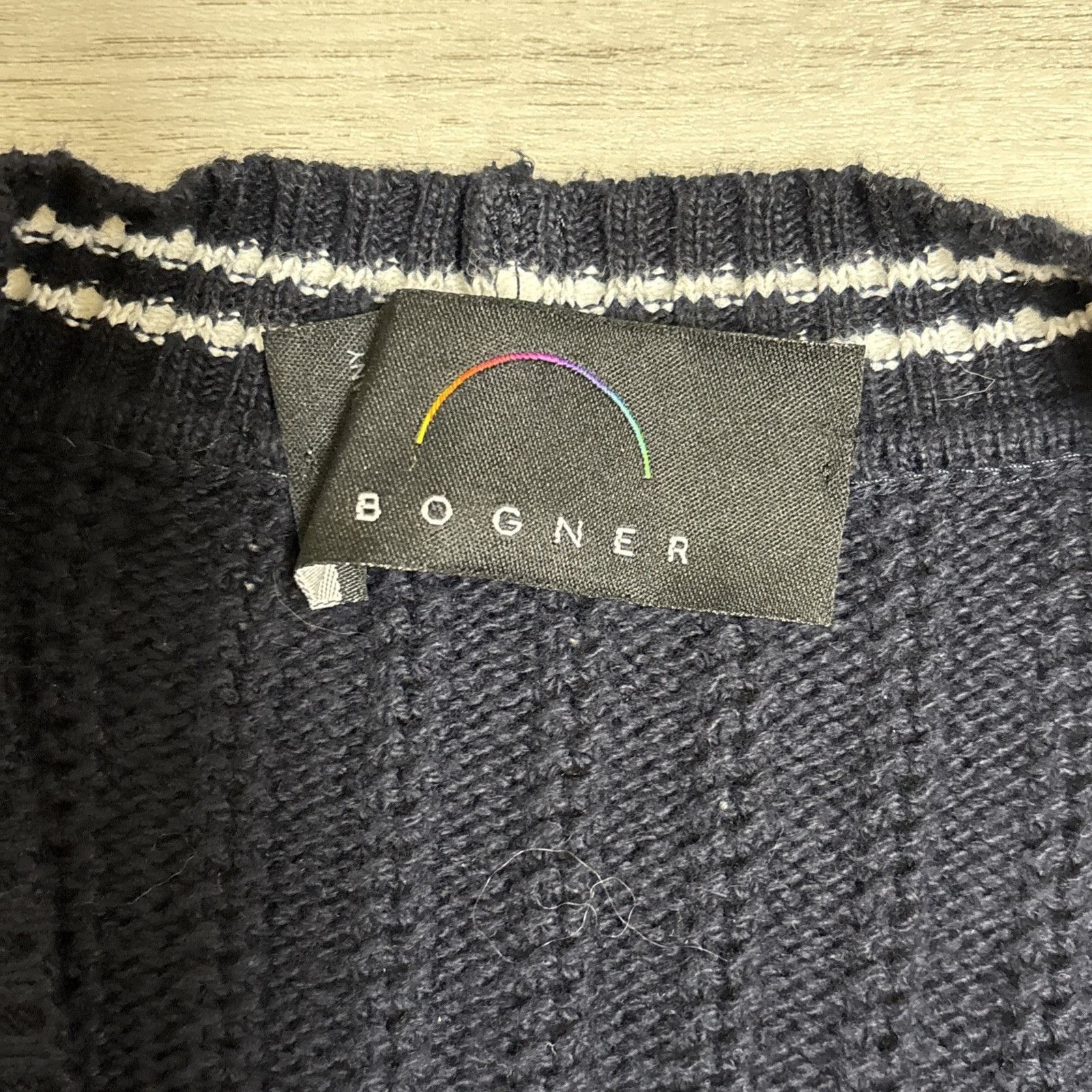 Bogner Bogner Sweater Womens 12 40 Varsity Tennis Cardigan Black Co Size XL / US 12-14 / IT 48-50 - 7 Thumbnail