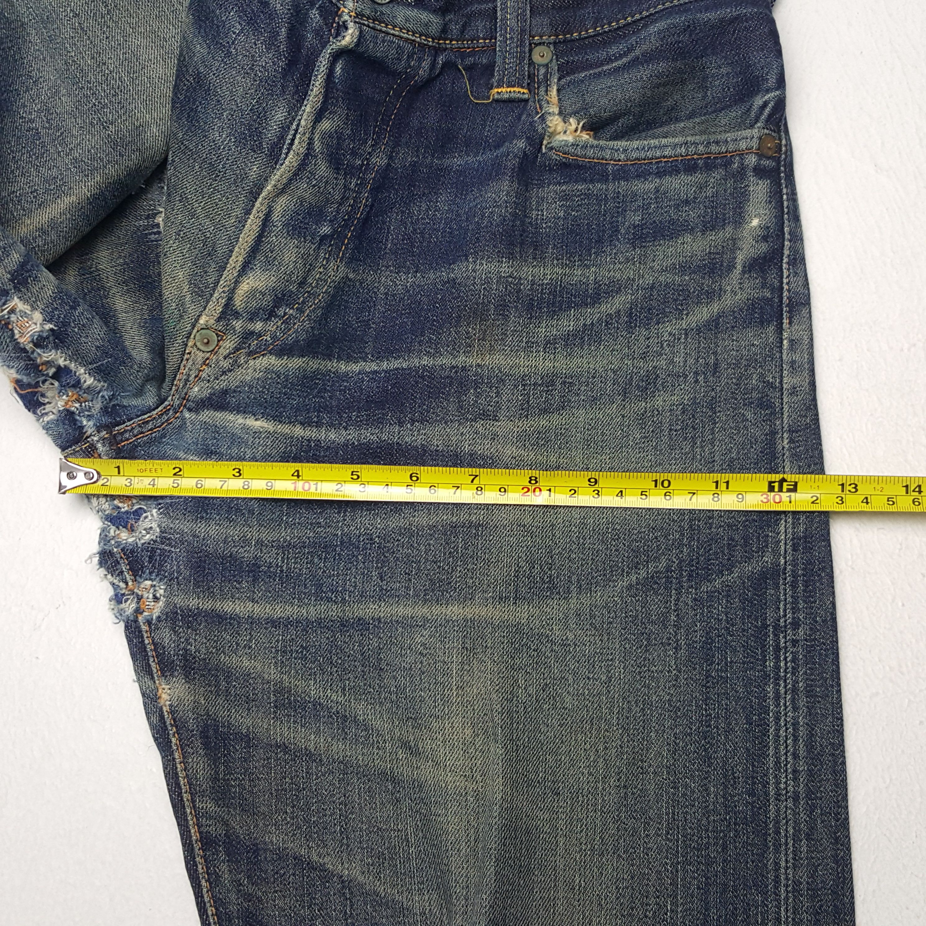 Evisu × Japanese Brand × Vintage Vintage Evisu Yamane Selvedge Custom Diacock Denim Jeans Size US 29 - 9 Thumbnail