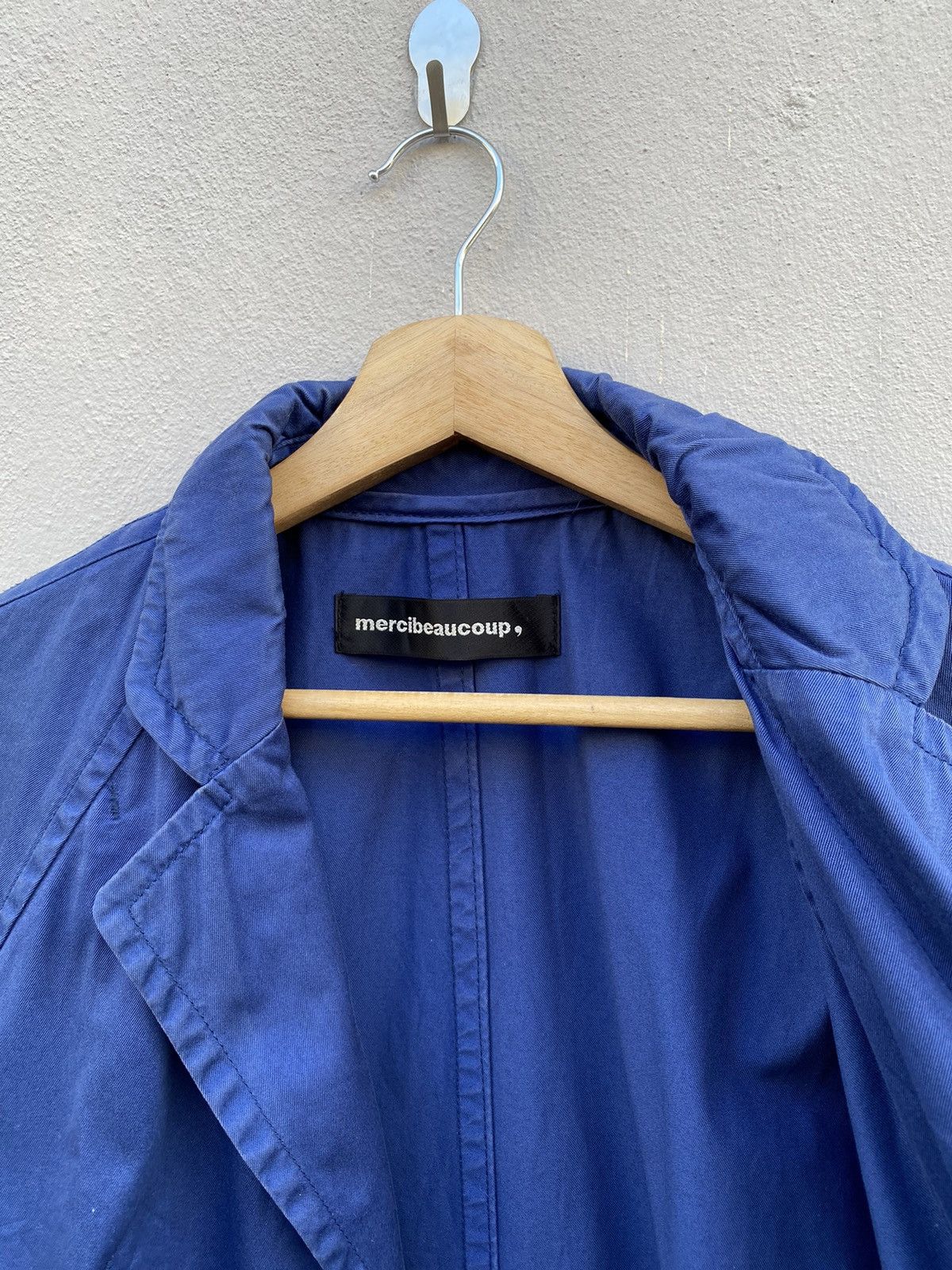 Designer × Issey Miyake × mercibeaucoup Mercibeaucoup by ISSEY MIYAKE Long Parka Blue Garment-Dyed Size US L / EU 52-54 / 3 - 5 Thumbnail