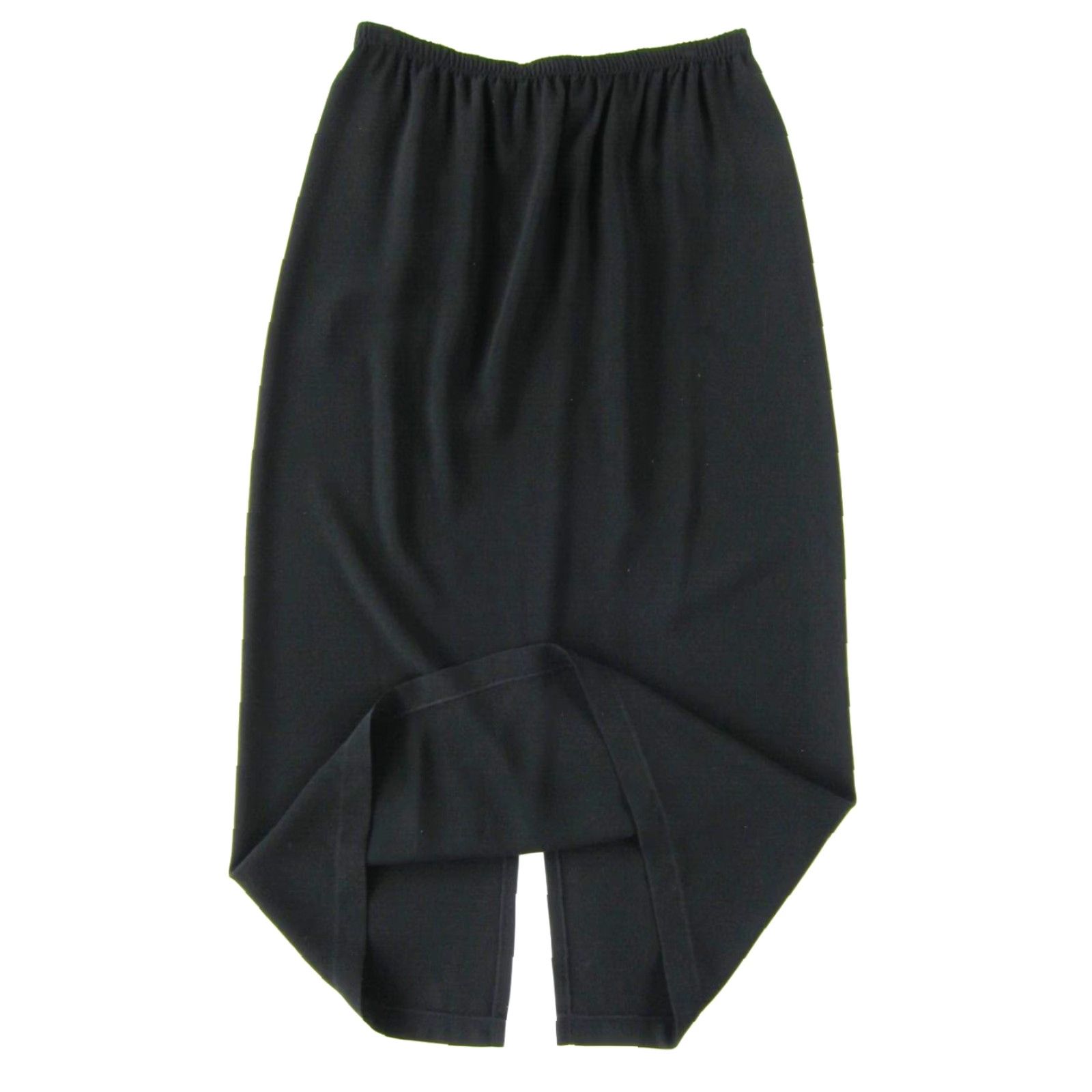 Vintage Hino & Malee II Black Maxi Skirt Women L Elastic Waist Long Night? Size 36" / US 14 / IT 50 - 5 Thumbnail