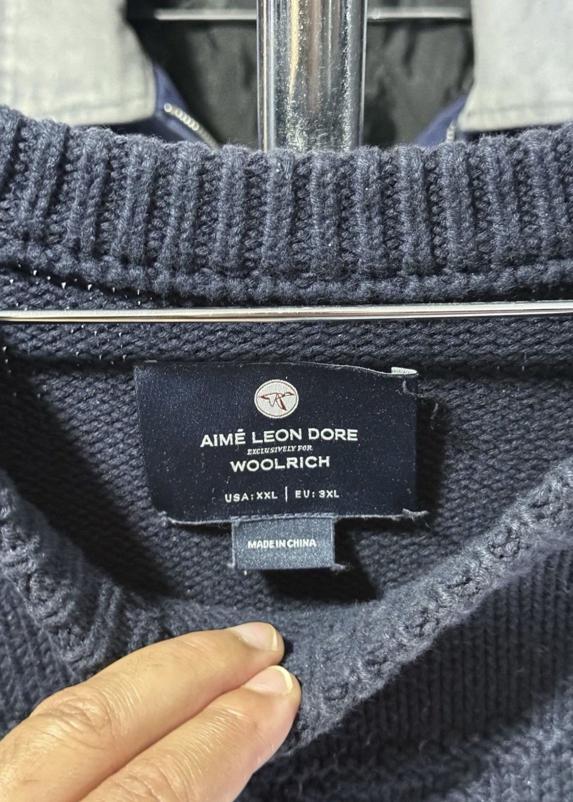 Aime Leon Dore Aime Leon Dore Woolrich Sweater Dove Turtle Embroidered Logo Size US XXL / EU 58 / 5 - 4 Thumbnail