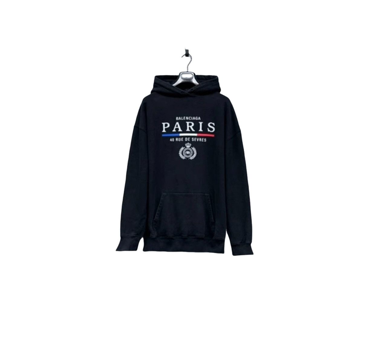 Balenciaga Balenciaga Paris Logo Washed Hoodie M Size US M / EU 48-50 / 2 - 1 Thumbnail