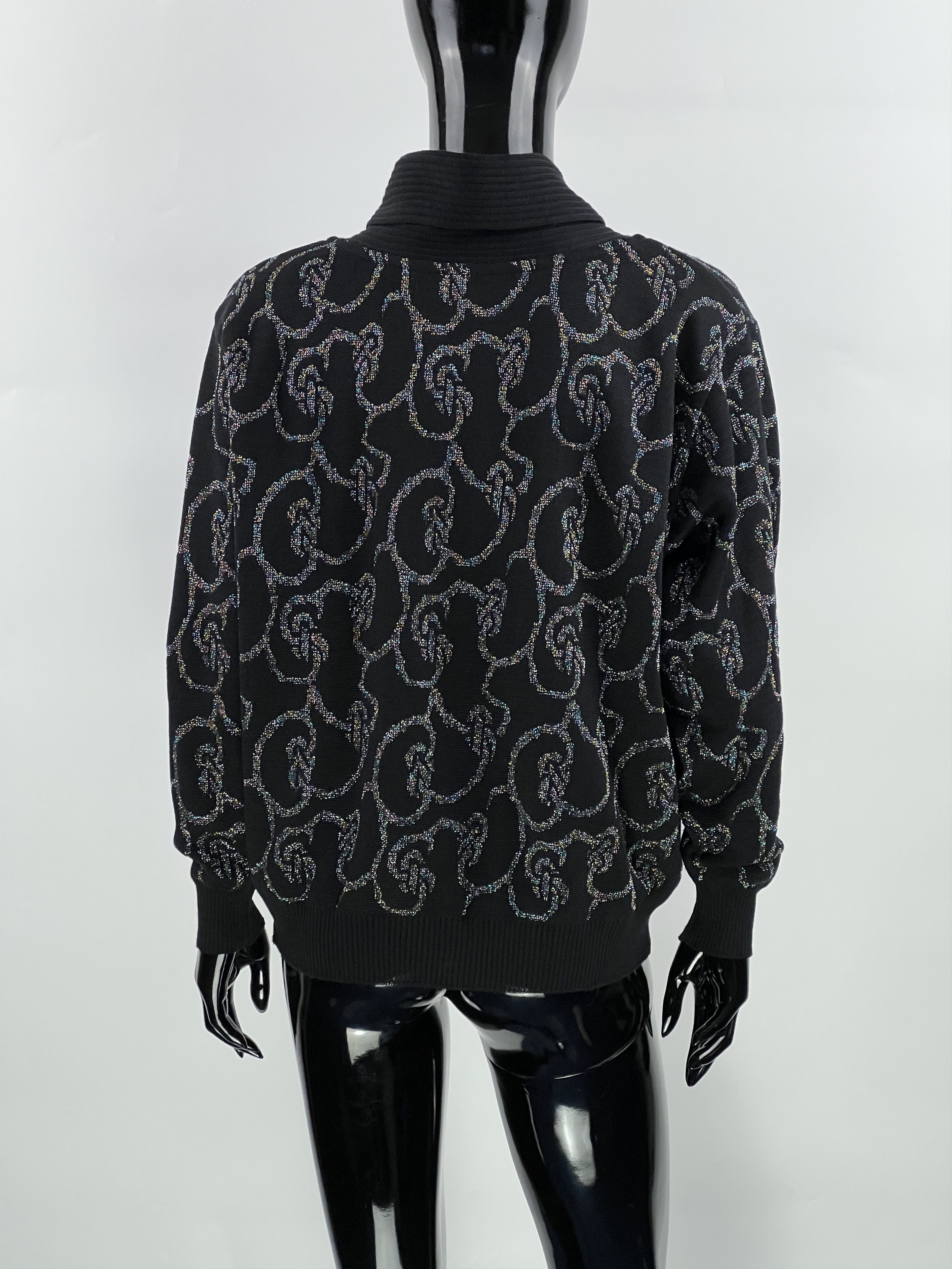 Vintage × Wolford Wolford Rare Vintage Wool Sweater Lurex Size A42 UK16 F44 Size XL / US 12-14 / IT 48-50 - 3 Thumbnail