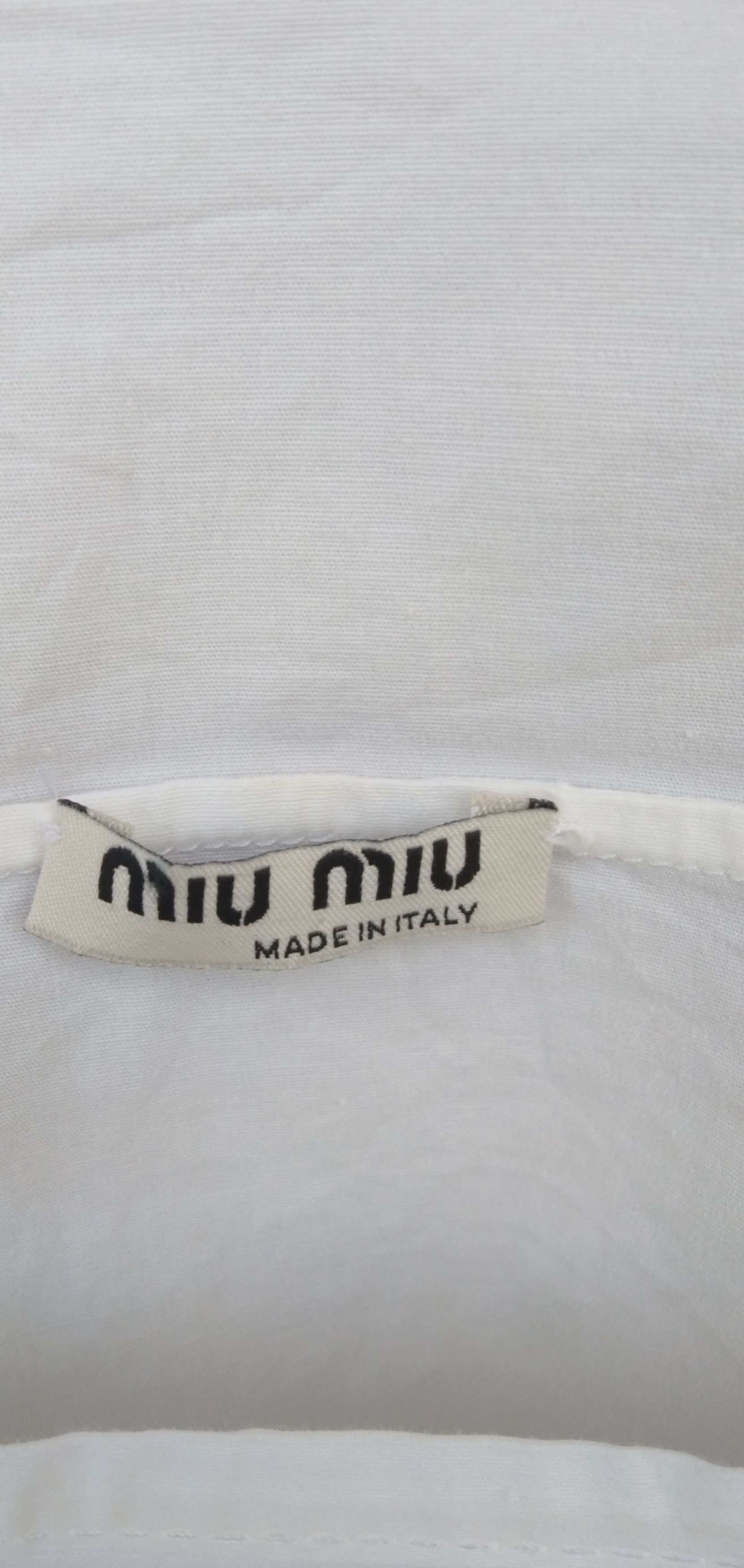 Miu Miu Miu miiu white tops in blouse/tunic Size S / US 4 / IT 40 - 5 Thumbnail