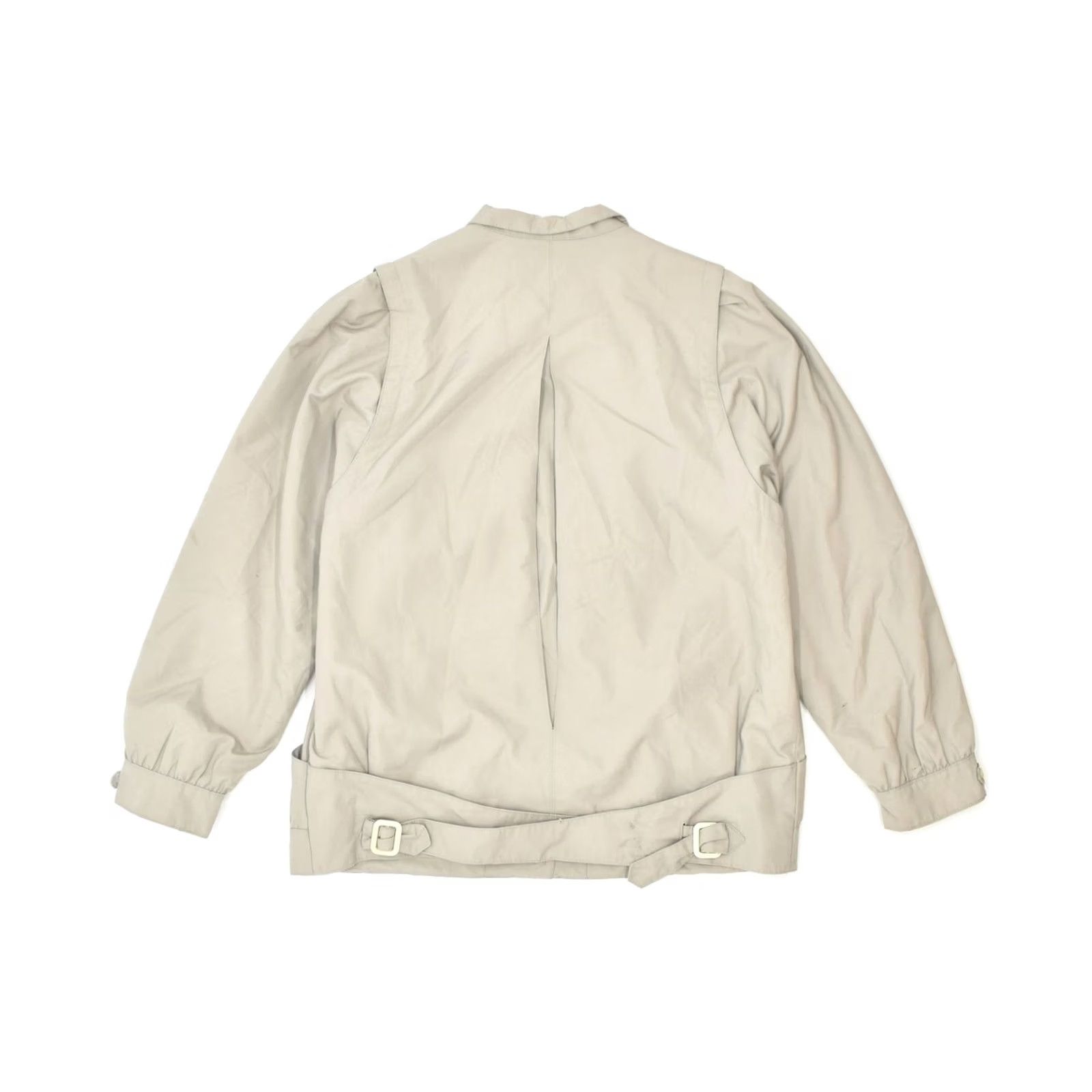 Rains VINTAGE ADLER MODE Womens Rain Jacket Beige Cotton XL UK 18 Size XL / US 12-14 / IT 48-50 - 2 Thumbnail
