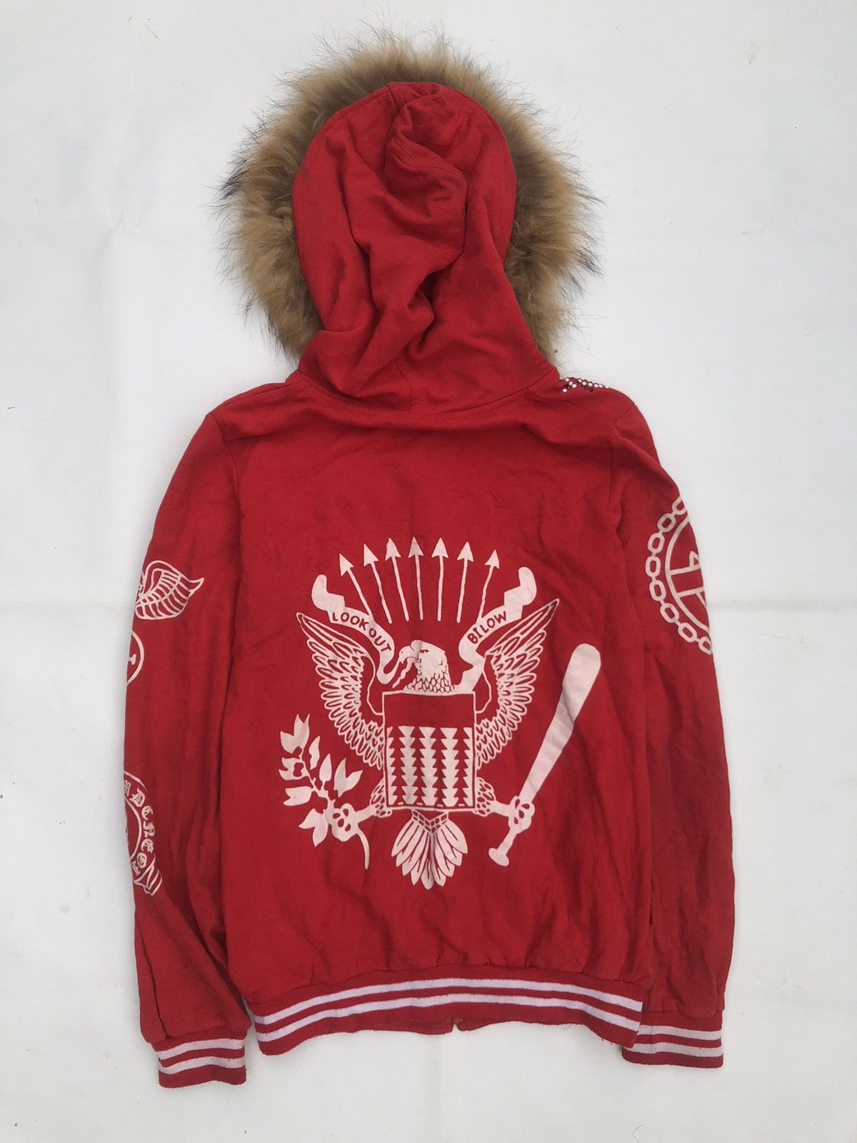 If Six Was Nine Japanese Poem Skull Ramones Fur hoodie Zipper LGB Style Size US M / EU 48-50 / 2 - 2 Thumbnail