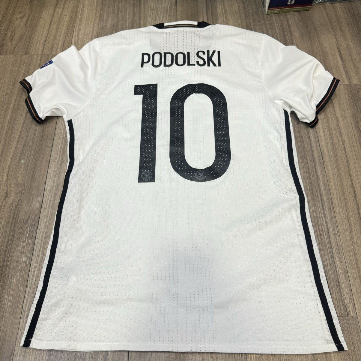 Adidas Germany Euro2016 player issue home shirt #10 Podolski Size US M / EU 48-50 / 2 - 2 Thumbnail