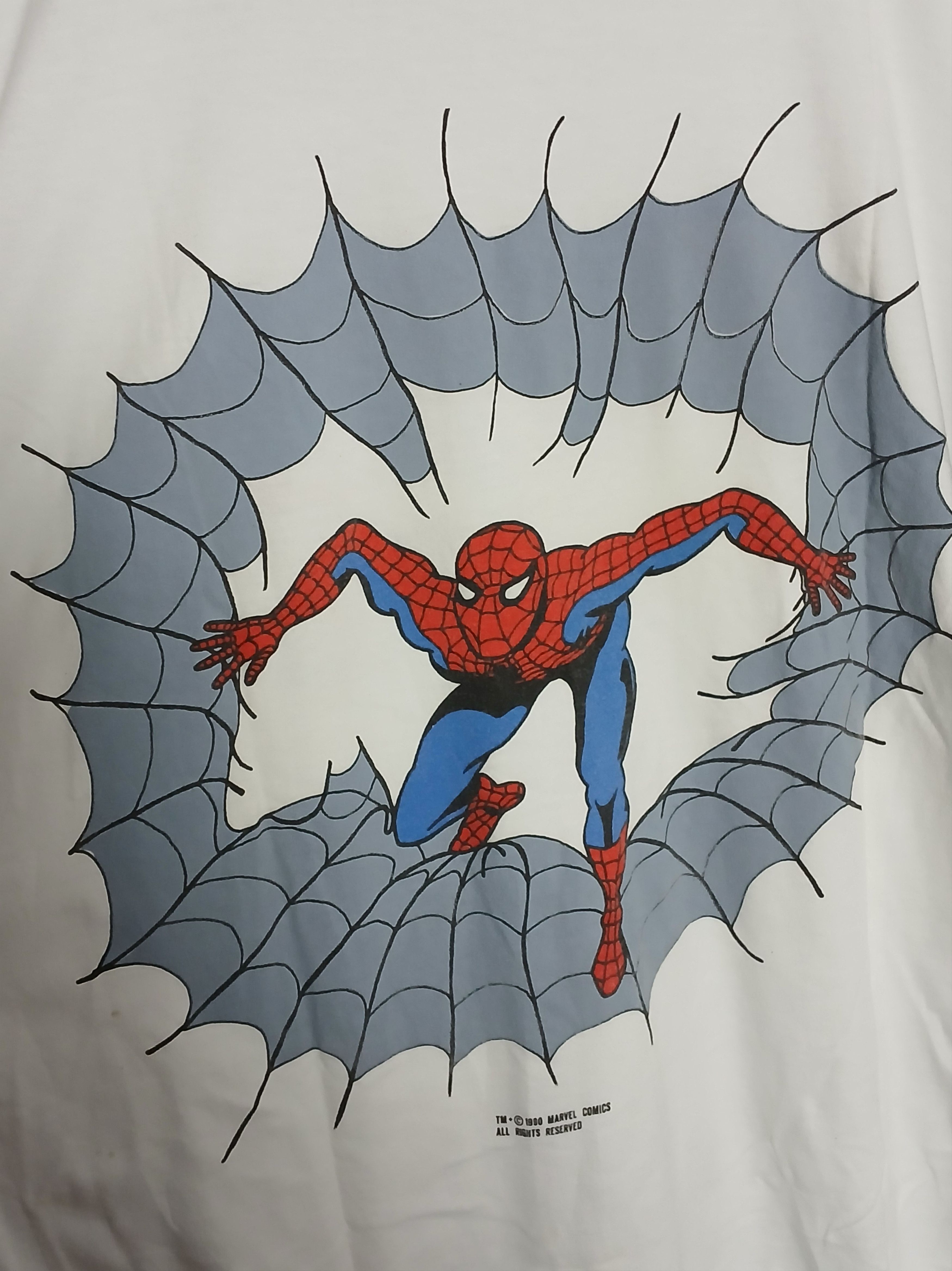 Marvel Comics Vintage 1990 Marvel Comics Spider-Man T-Shirt Size US XL / EU 56 / 4 - 3 Thumbnail