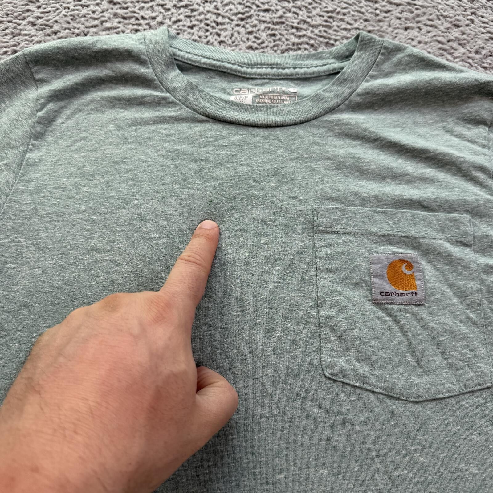 Carhartt Carhartt Youth Small 8-10 Long Sleeve Pocket T Shirt Green Size US S / EU 44-46 / 1 - 7 Thumbnail