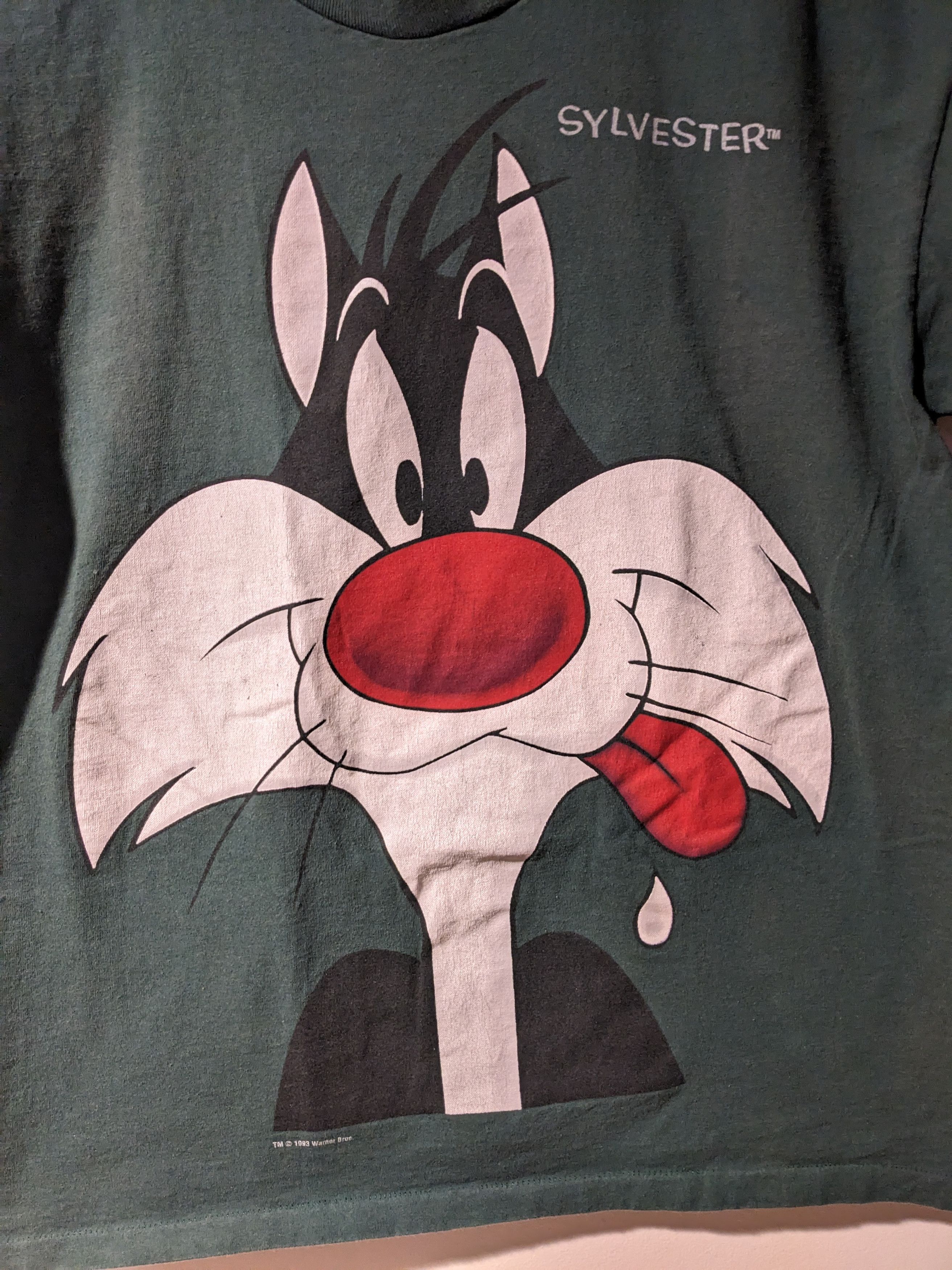 Cartoon Network × Vintage Vintage 1993 Looney Tunes Sylvester Cat Cartoon T-Shirt Size US L / EU 52-54 / 3 - 2 Thumbnail