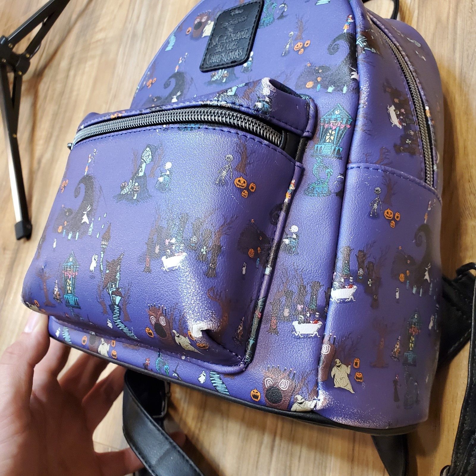 Disney Disney Loungfly Nightmare Before Christmas Backpack Purple Size ONE SIZE - 3 Thumbnail