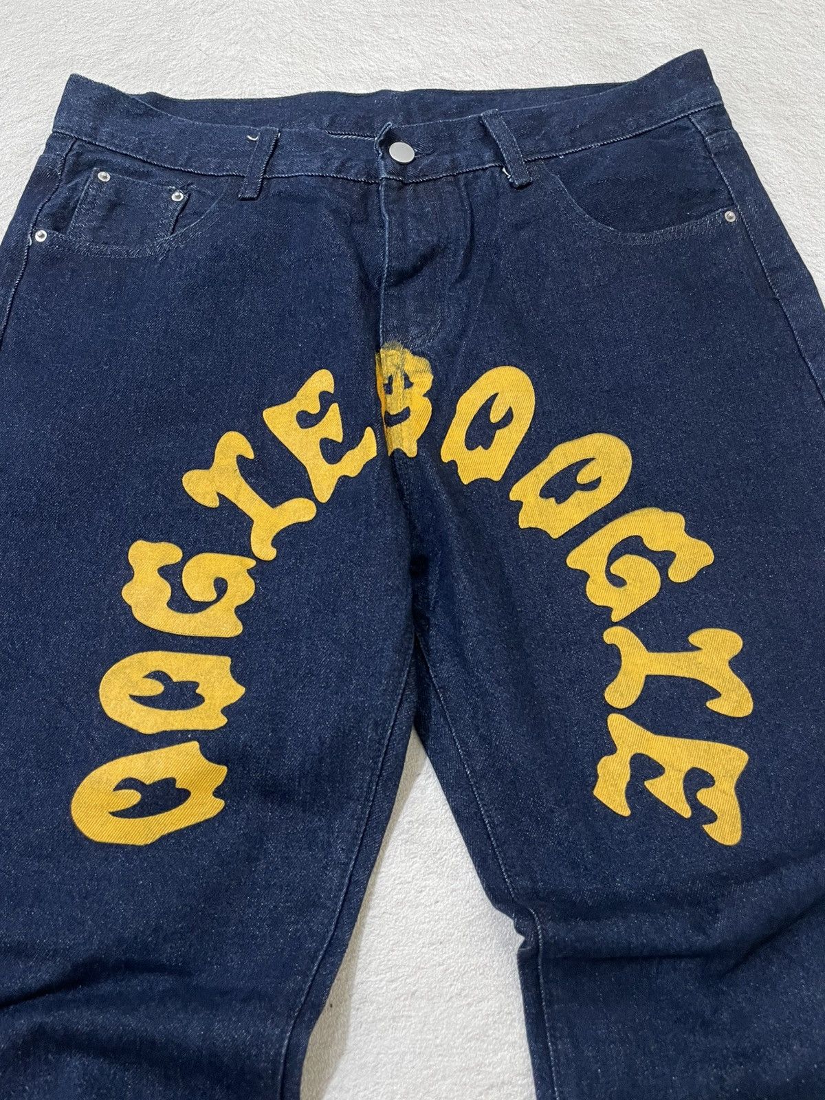 Japanese Brand 00s Disney Oogie Boogie Graphic Denim Rare Y2K Japanese Size US 35 - 4 Thumbnail
