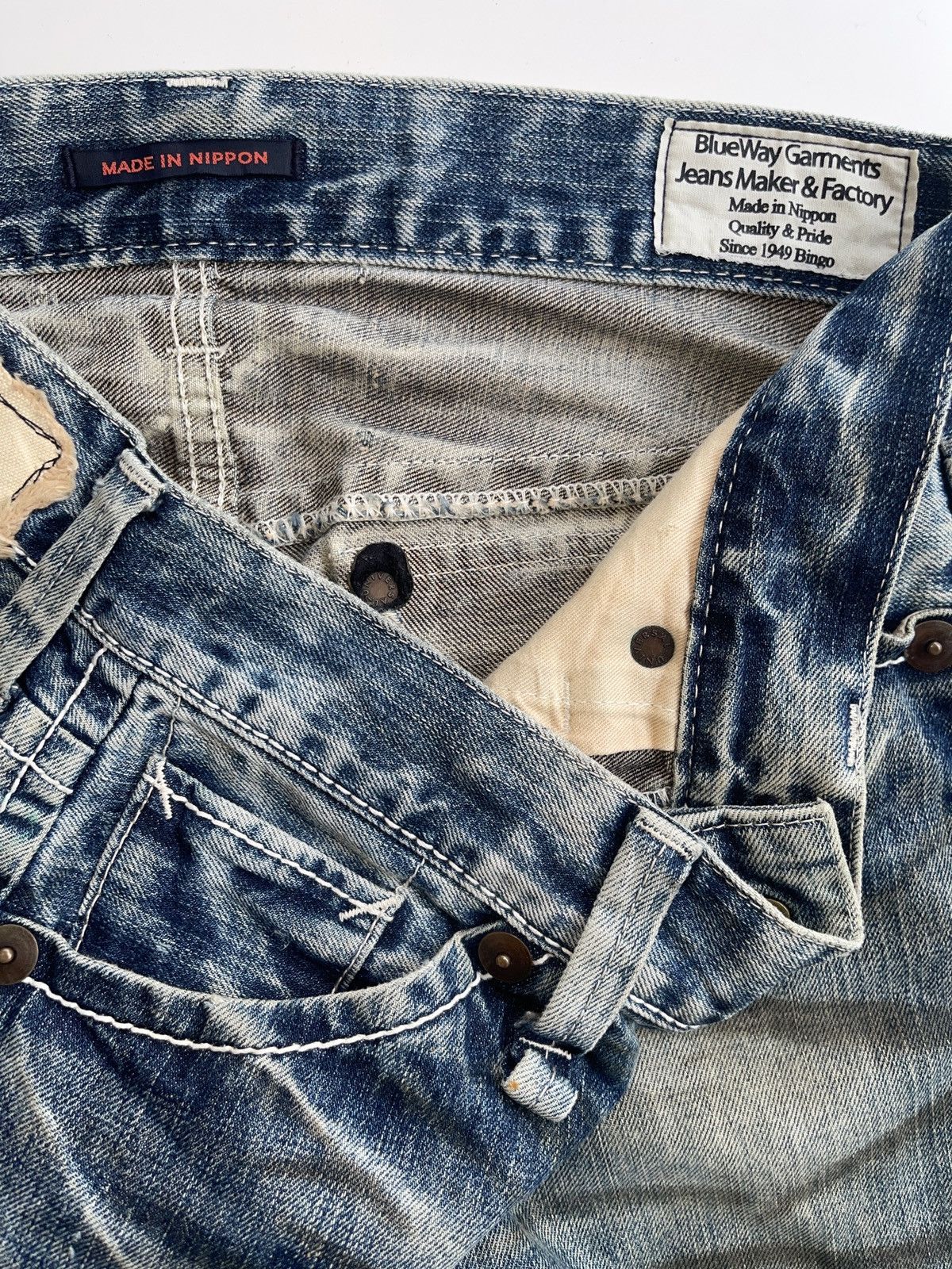 Japanese Brand Blueway Garments Rusty Jeans Size US 30 / EU 46 - 9 Thumbnail