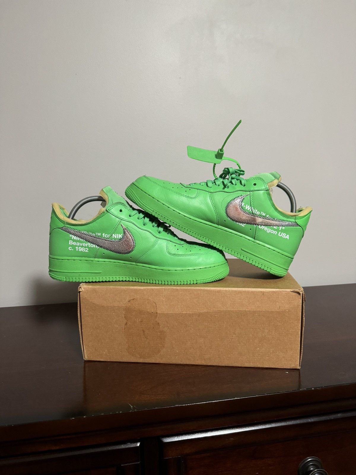 Nike × Off-White × Virgil Abloh Off-White Nike Air Force 1 Low “Brooklyn” Size 11.5 Size US 11.5 / EU 44-45 - 8 Thumbnail