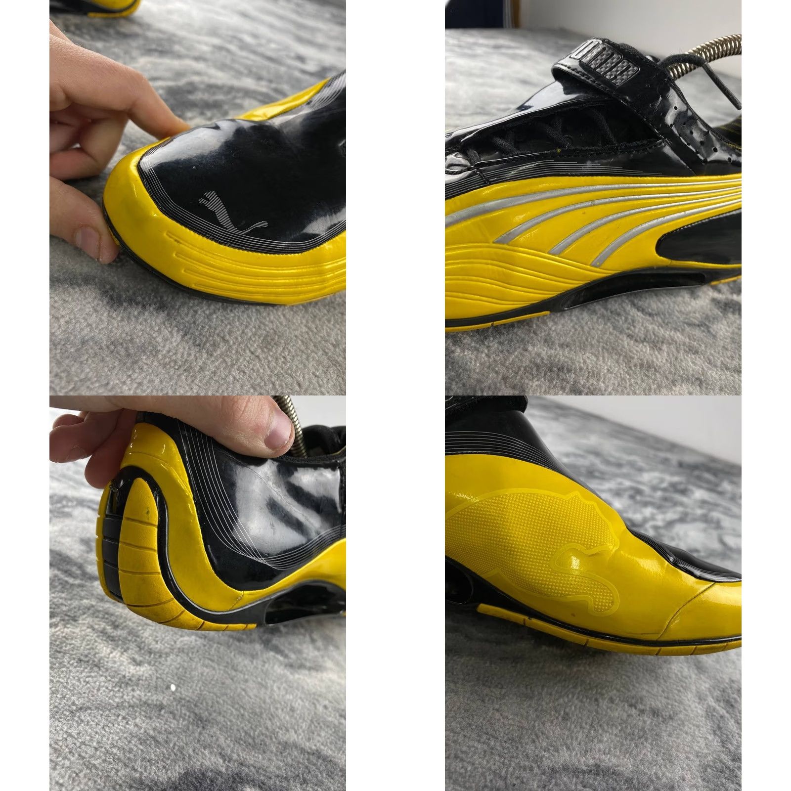Puma PUMA Scuderia Ferrari Speedcat Motorsport Shoes Men 42 Yellow Rubber Lace Up Casual Sneaker M Size 42 Size US 10 / EU 43 - 10 Thumbnail