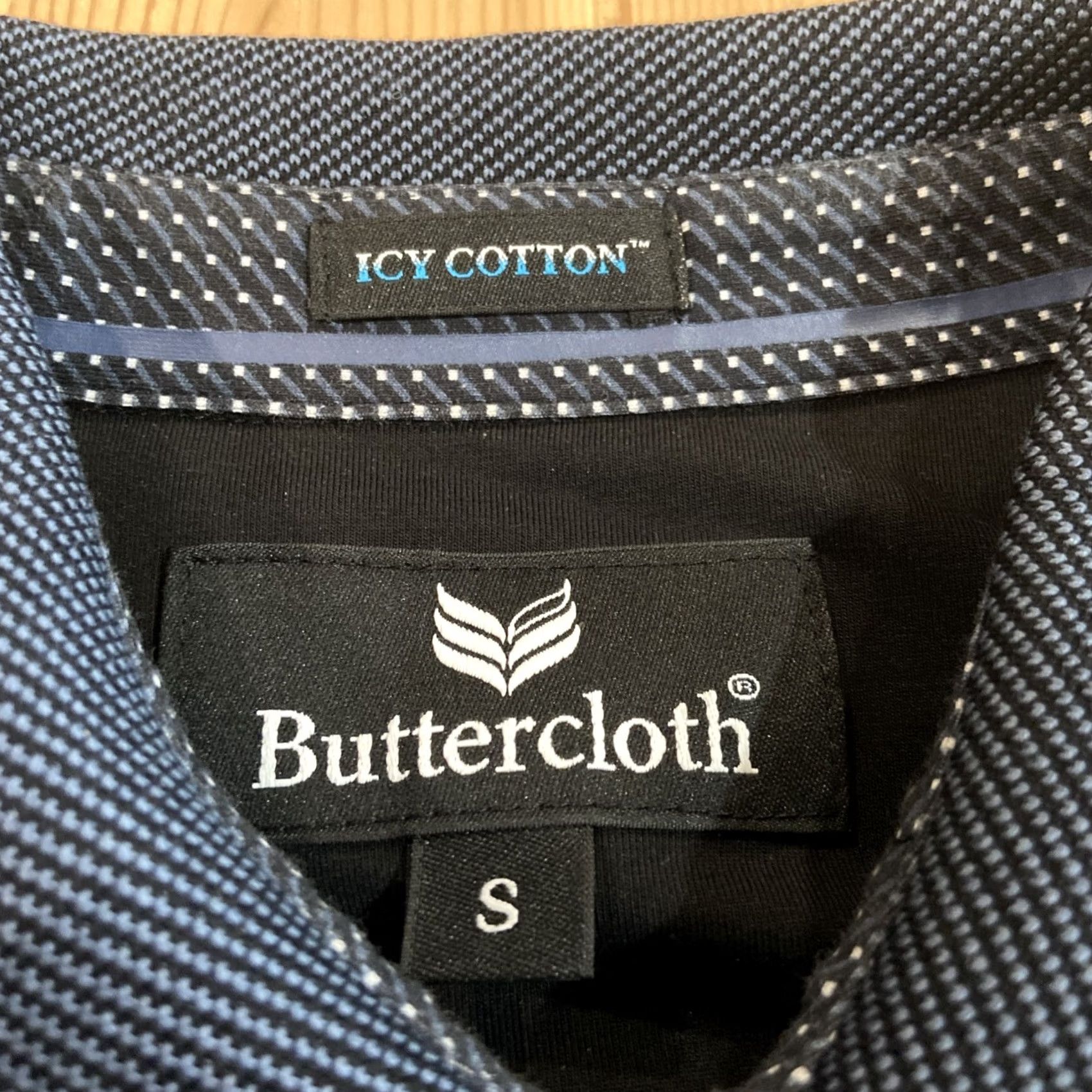 Vintage Buttercloth Icy Cotton Shirt Mens S Dots Short Sleeve Button Stretch Size US S / EU 44-46 / 1 - 3 Thumbnail
