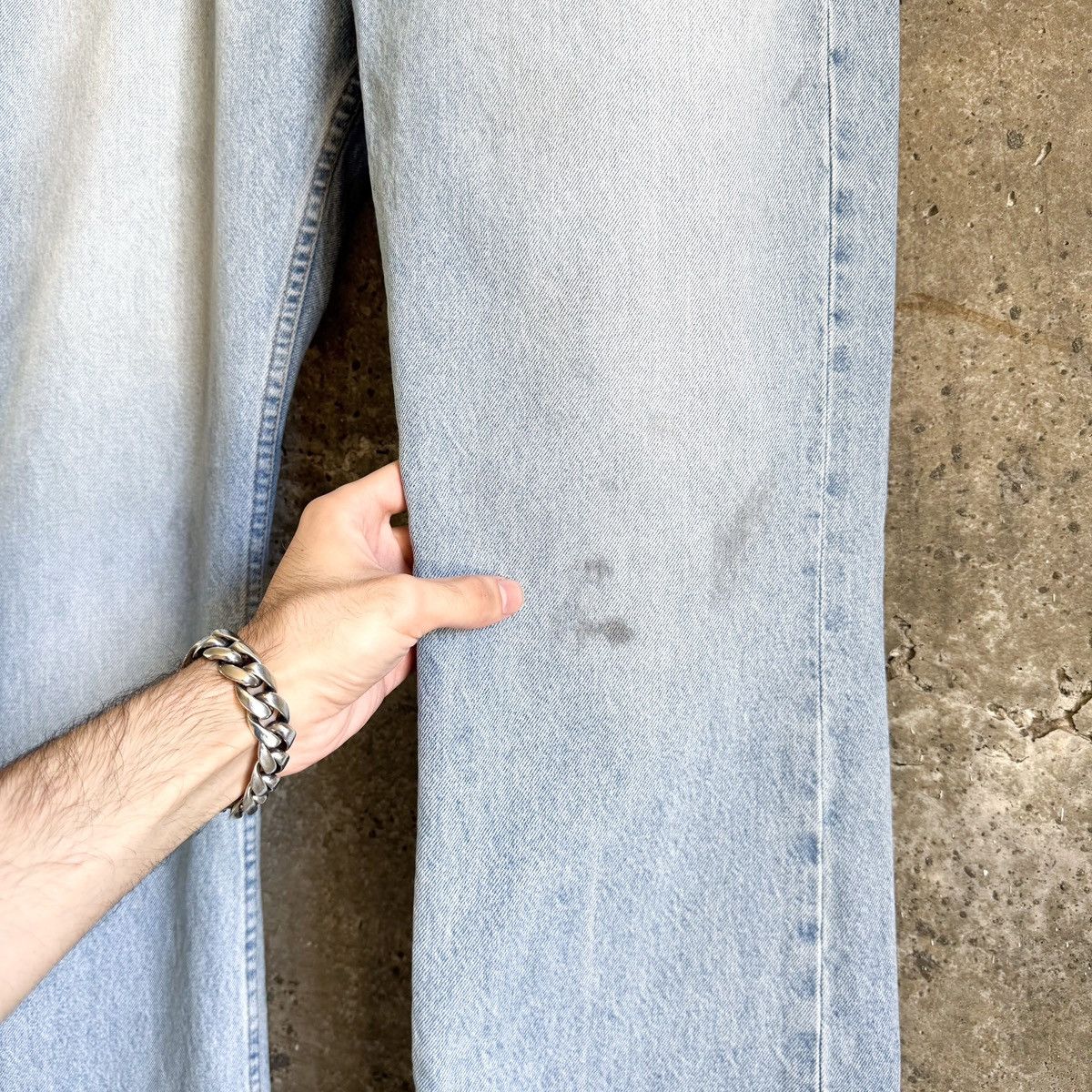 Enfants Riches Deprimes ERD SS25 Light Wash THRASHED Hem Flared Denim sz 38 Size US 38 / EU 54 - 3 Thumbnail