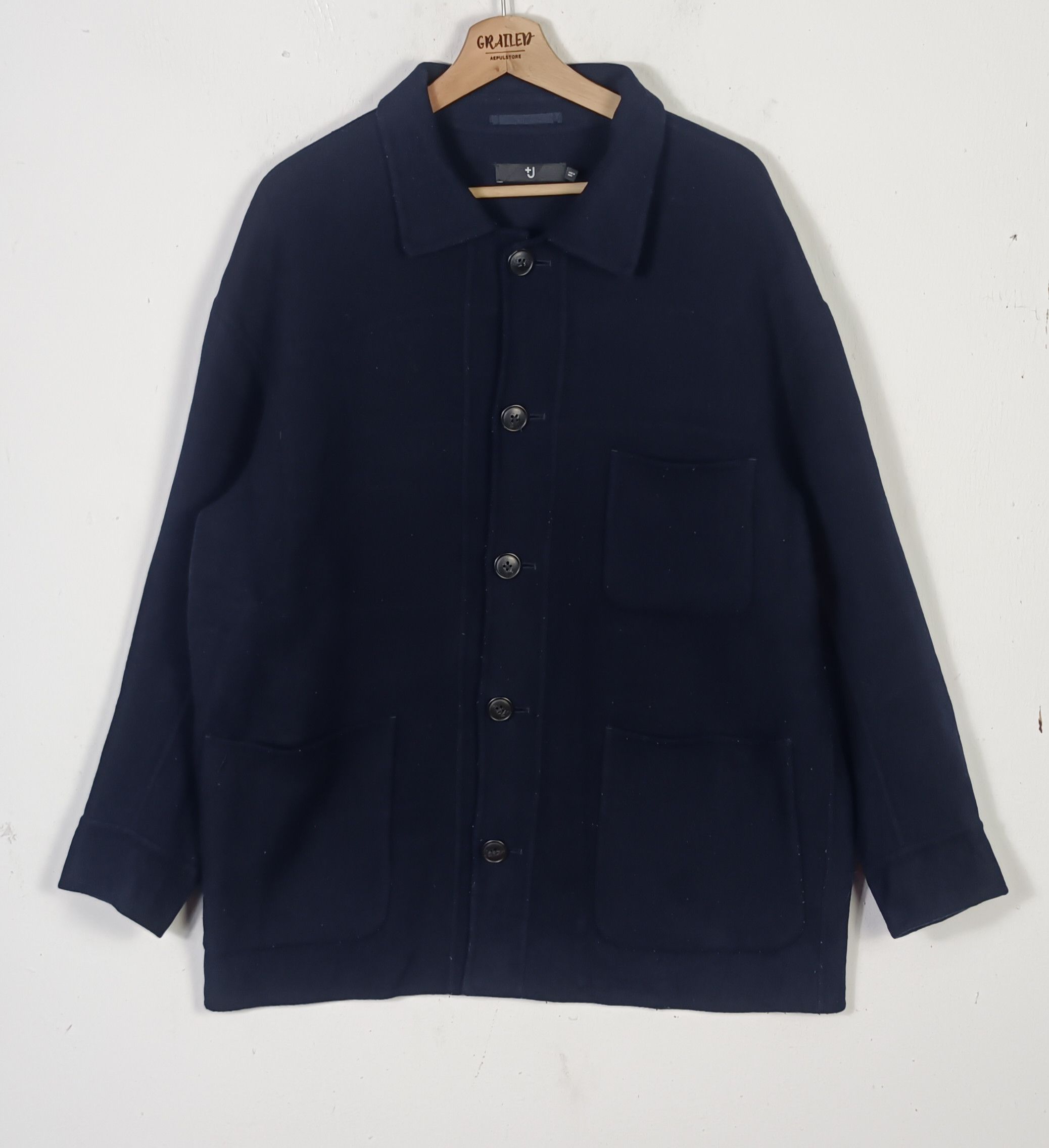 Jil Sander Jil Sander Uniqlo Wool Jacket Size US XL / EU 56 / 4 - 1 Thumbnail