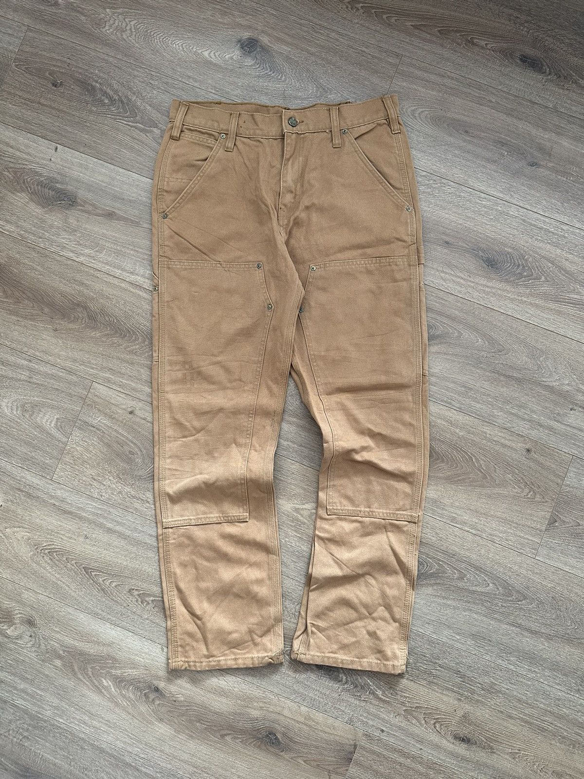 Carhartt 🔥VINTAGE CARHARTT DOUBLE KNEE CARPENTER WORK PANTS BAGGY🔥 Size US 34 / EU 50 - 6 Thumbnail