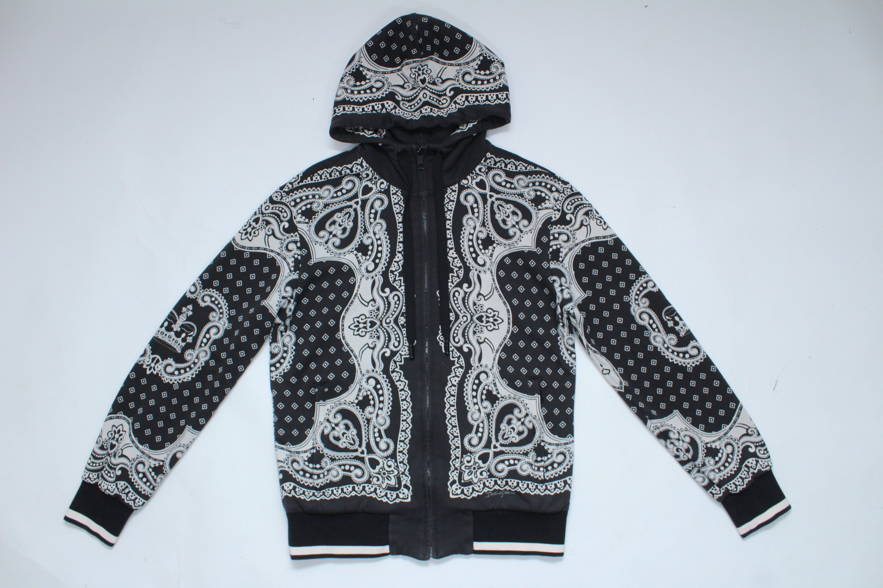 Dolce & Gabbana 1100$ Dolce Gabbana ZIP-UP HOODIE IN BANDANA PRINT Size 44 Size US S / EU 44-46 / 1 - 3 Thumbnail