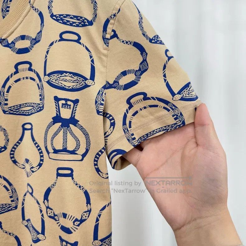 Hermes Hermes Printed Short-sleeve Size XS / US 0-2 / IT 36-38 - 4 Thumbnail
