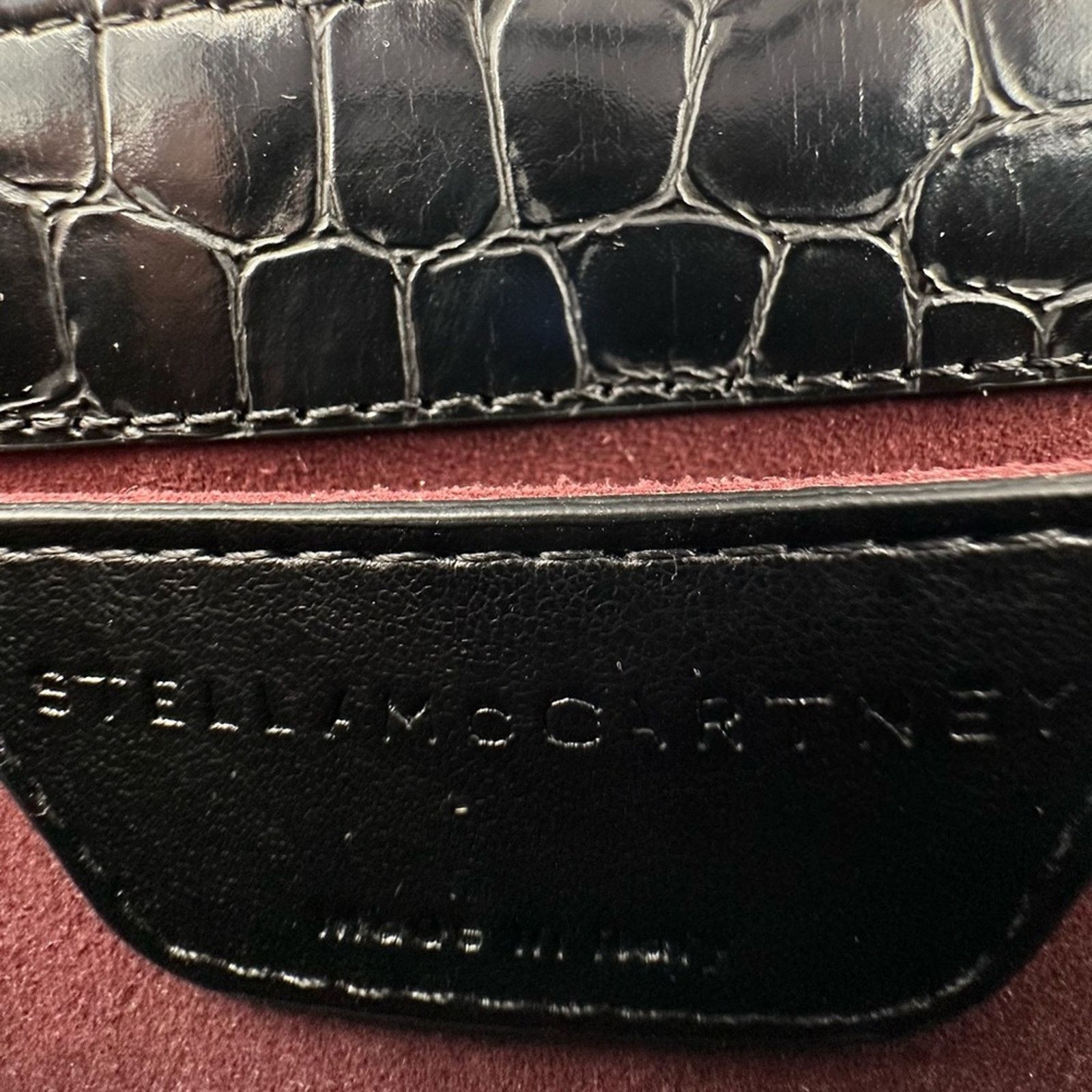 Stella McCartney Stella McCartney Croc Embossed Falabella Star Box Bag Size ONE SIZE - 11 Thumbnail