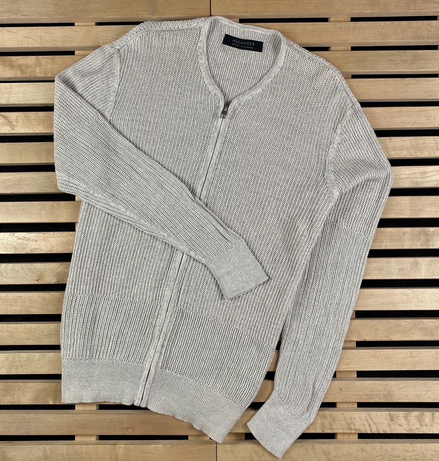 Allsaints Mens Zip Jumper Long Sleeve Allsaints Size L Size US L / EU 52-54 / 3 - 1 Thumbnail