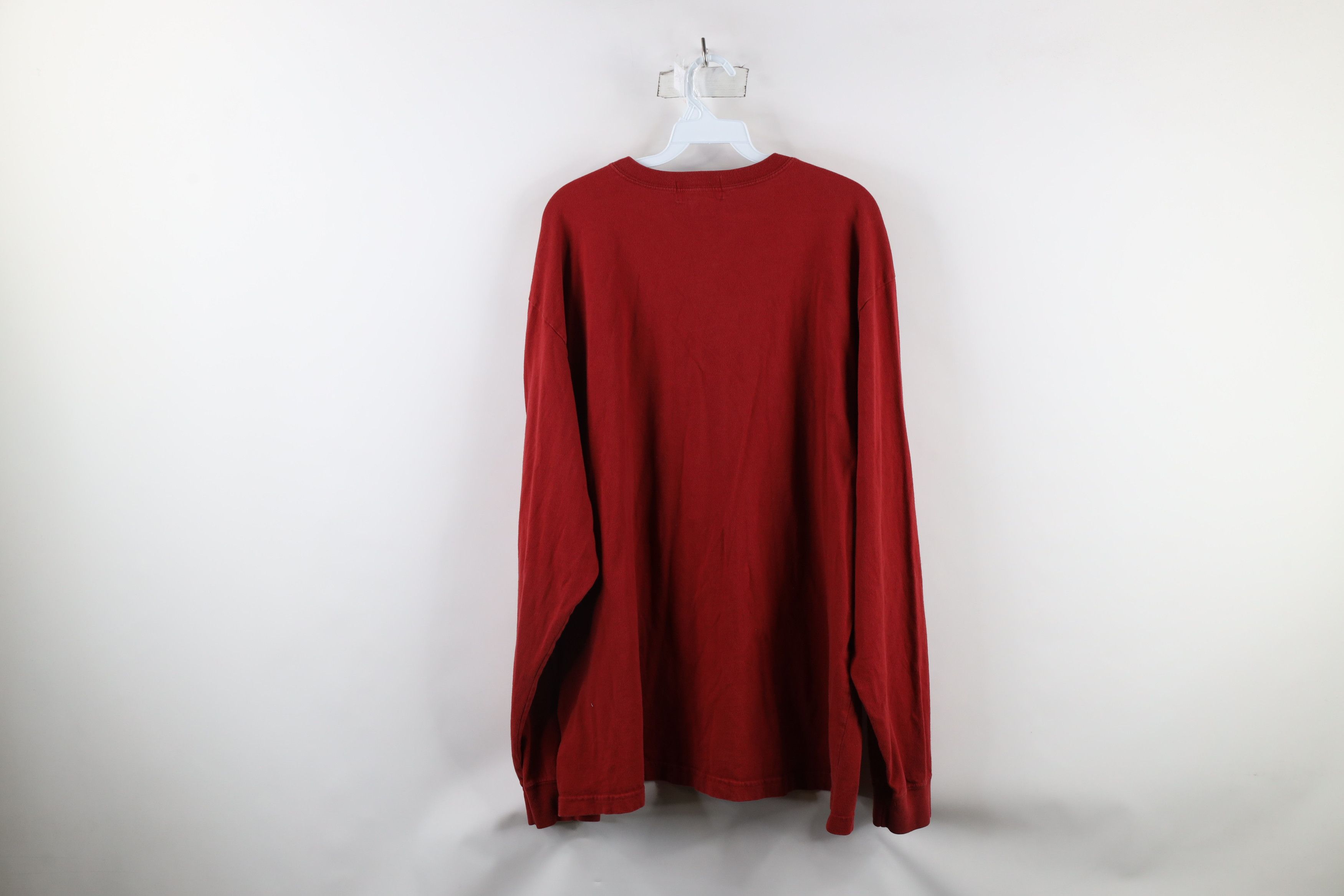 Eddie Bauer × Vintage Vintage 90s Eddie Bauer Out Long Sleeve T-Shirt Red USA Size US XXL / EU 58 / 5 - 6 Thumbnail