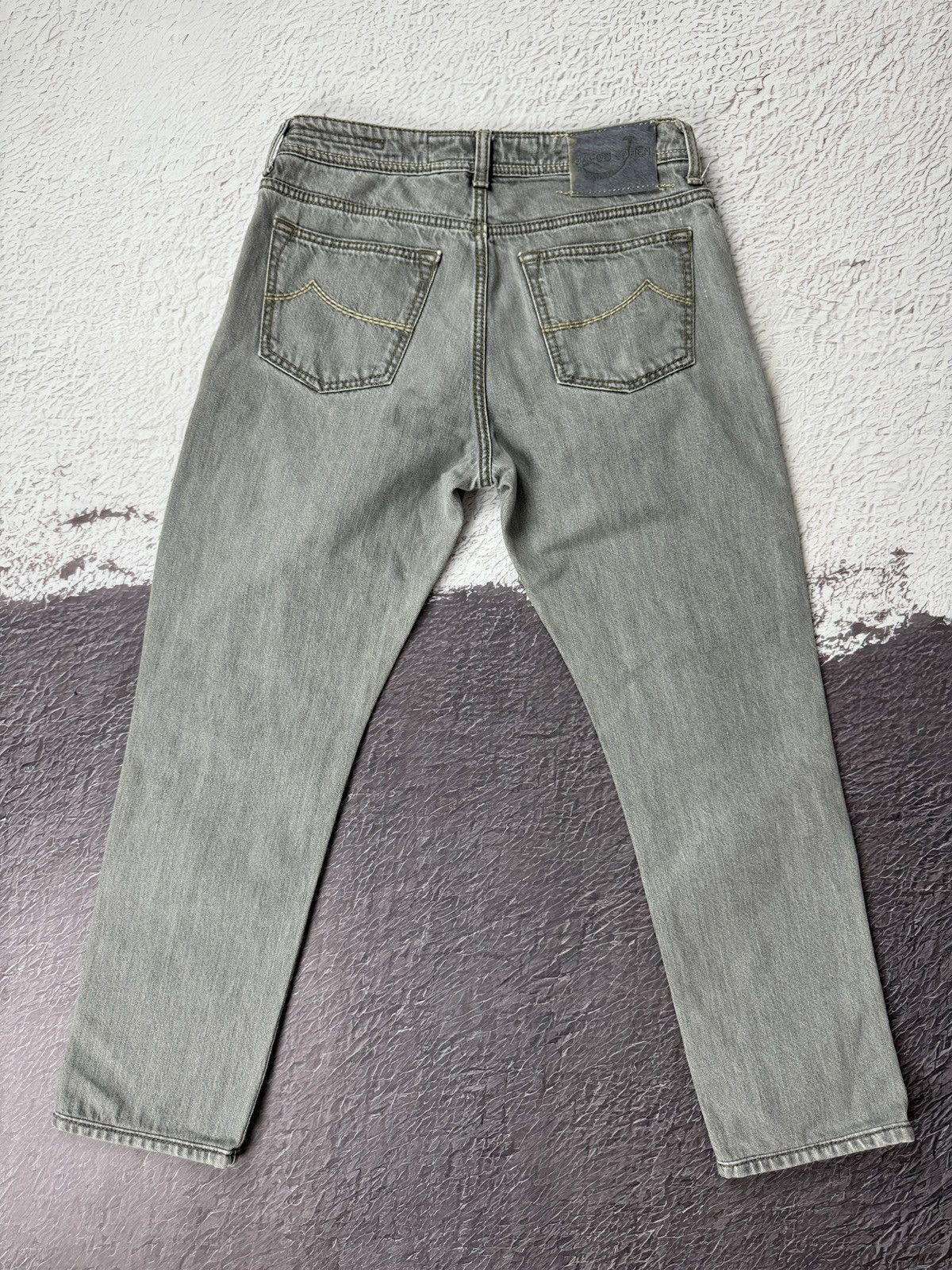 Jacob Cohen Jacob Cohen grey luxury denim handmade Japanese fabric jeans Size US 31 - 17 Thumbnail