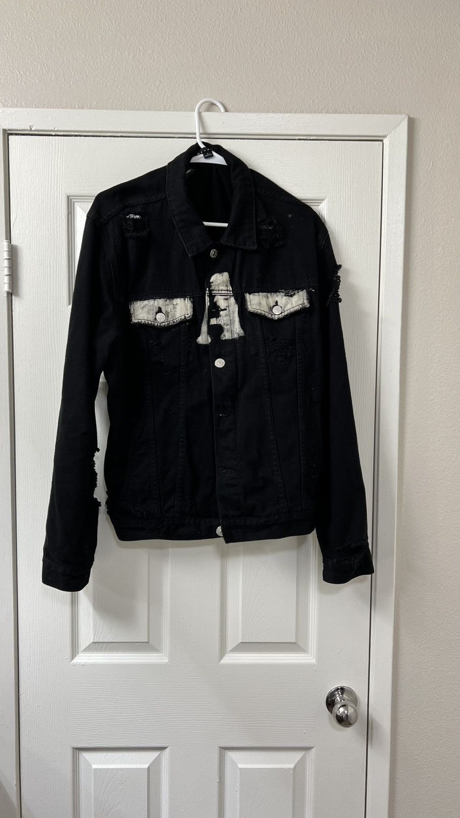 Pacsun Pacsun Ripped Denim Jacket (customized) Size US L / EU 52-54 / 3 - 1 Thumbnail