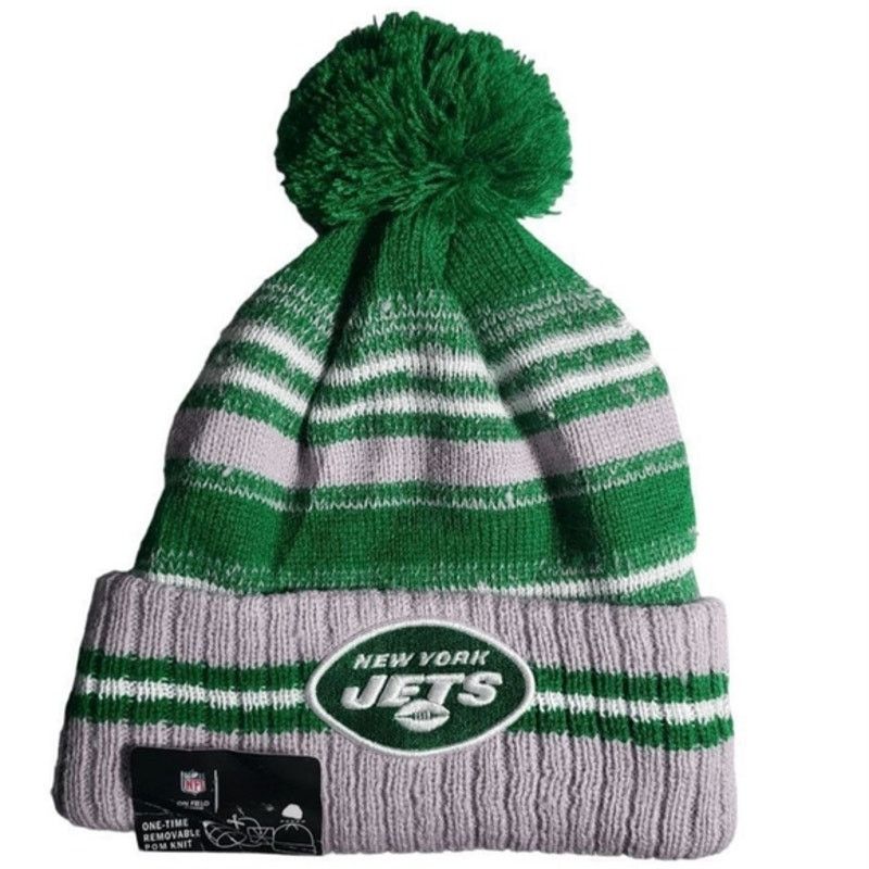 Other NWT New York Jets Sports Knit Pom Beanie‎ Fleece Lined OS Size ONE SIZE - 3 Thumbnail