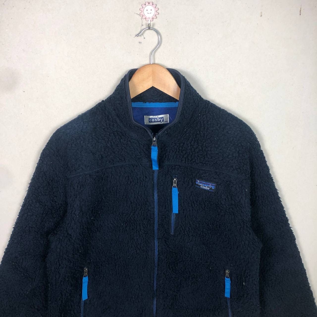 Vintage Vintage Cosby Blue Pile Fleece Sherpa Boa Jacket Sweater Size US M / EU 48-50 / 2 - 3 Thumbnail