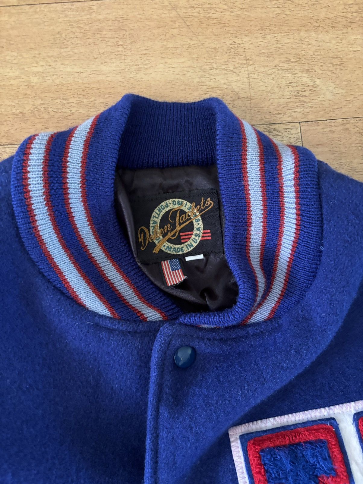 Vintage Vintage Leather Varsity Jacket Size US XL / EU 56 / 4 - 3 Thumbnail