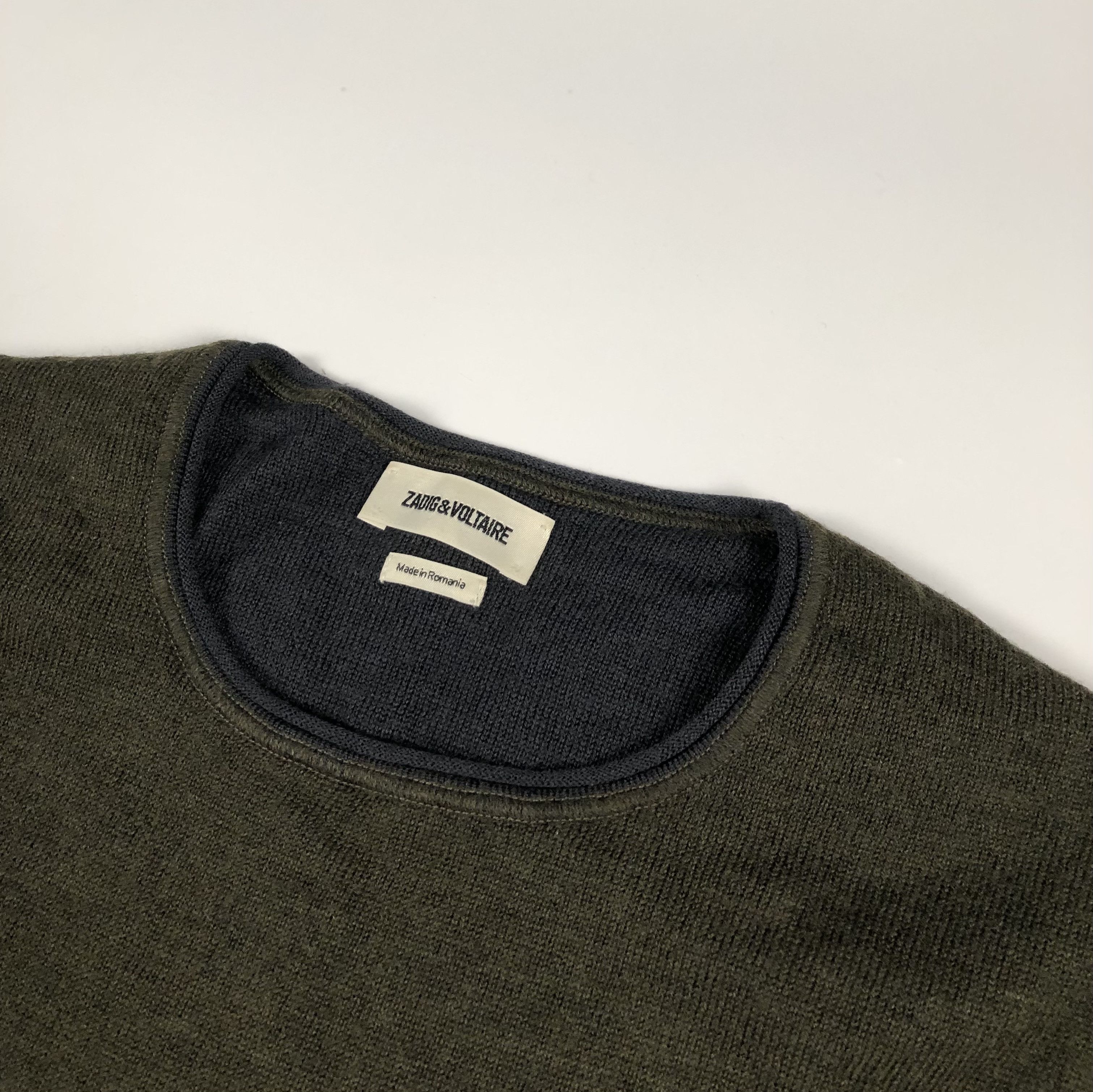 Zadig & Voltaire Zadig & Voltaire Olive Green Wool Knit Sweater Size US L / EU 52-54 / 3 - 4 Thumbnail